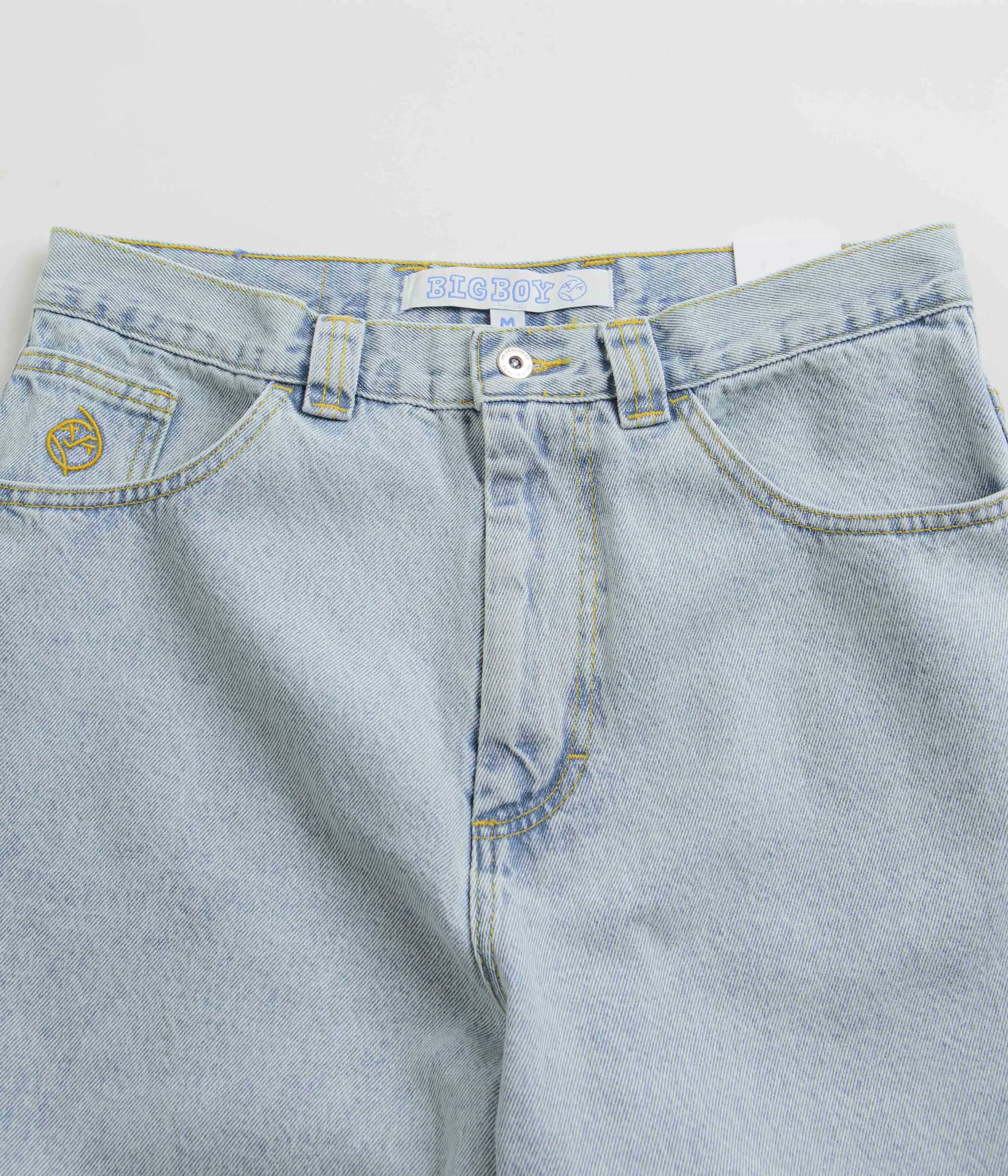 Rugged Construction Brunch Outfit Summer Vibes Versatile Polar Big Boy Jeans - Light Blue