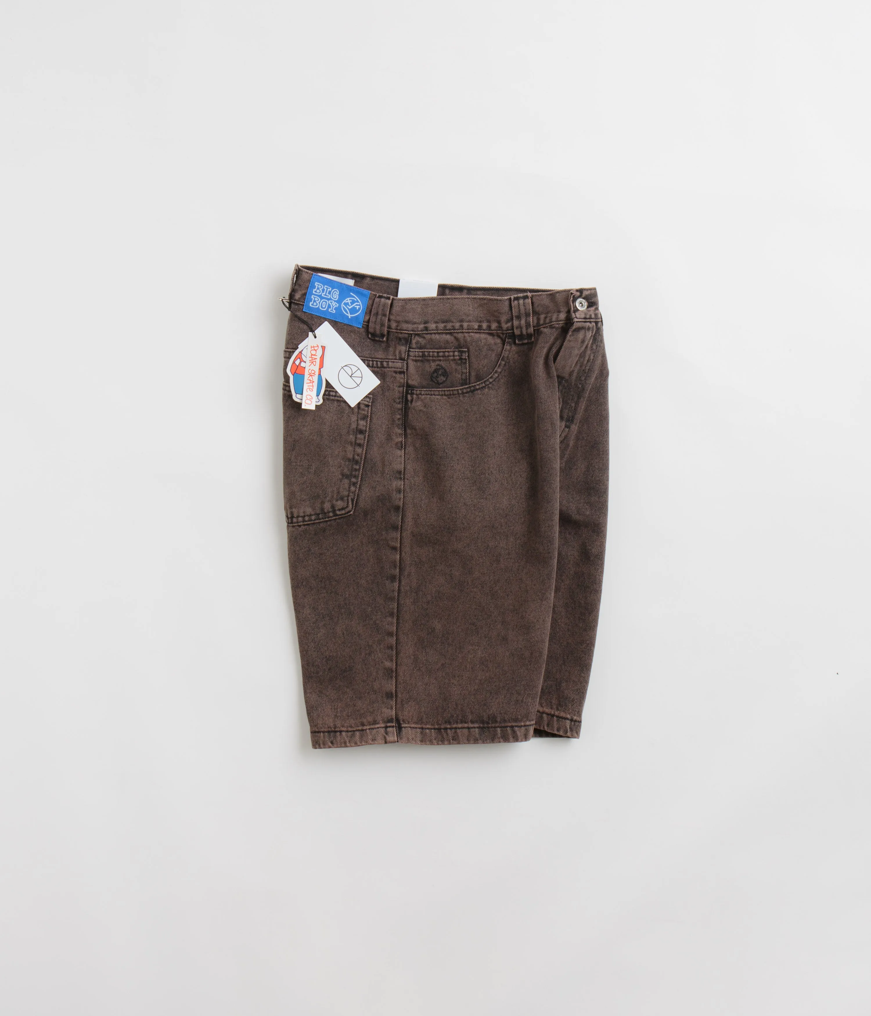 Polar Big Boy Shorts - Mud Brown Smooth Texture vacation look