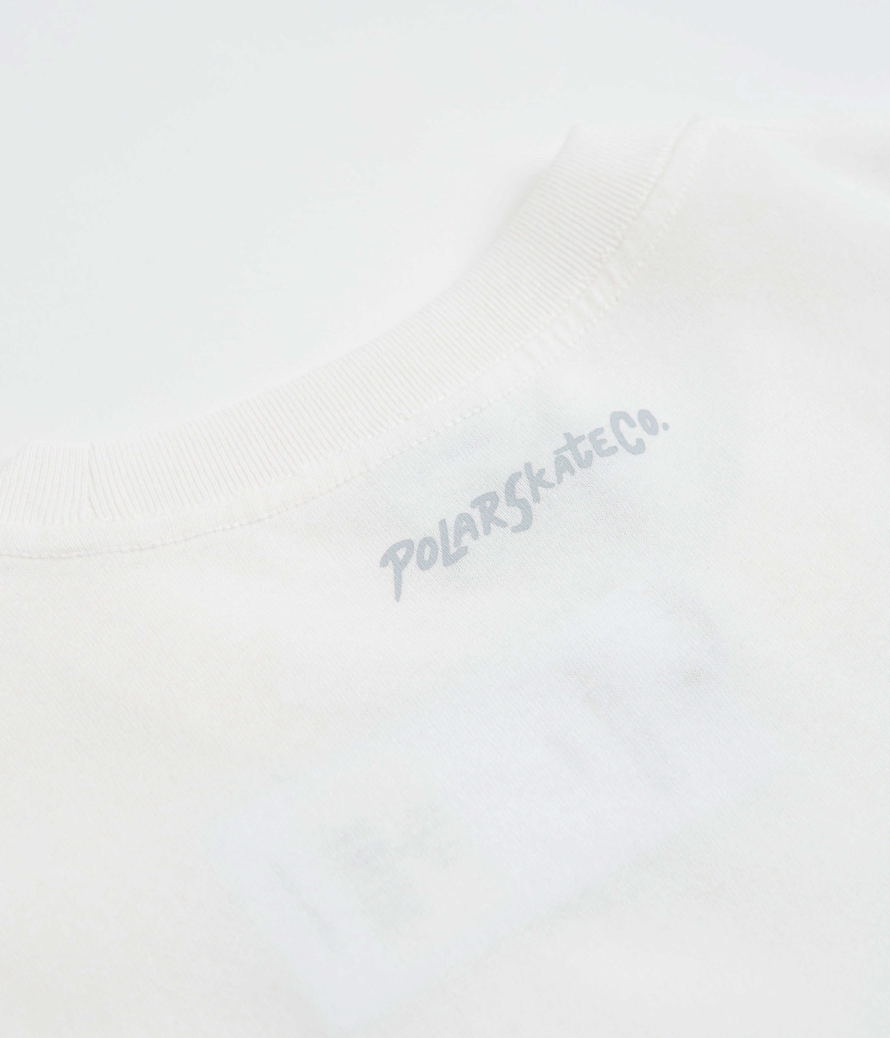 Polar Basic T-Shirt - Ivory Smooth Neckline Daily Casual