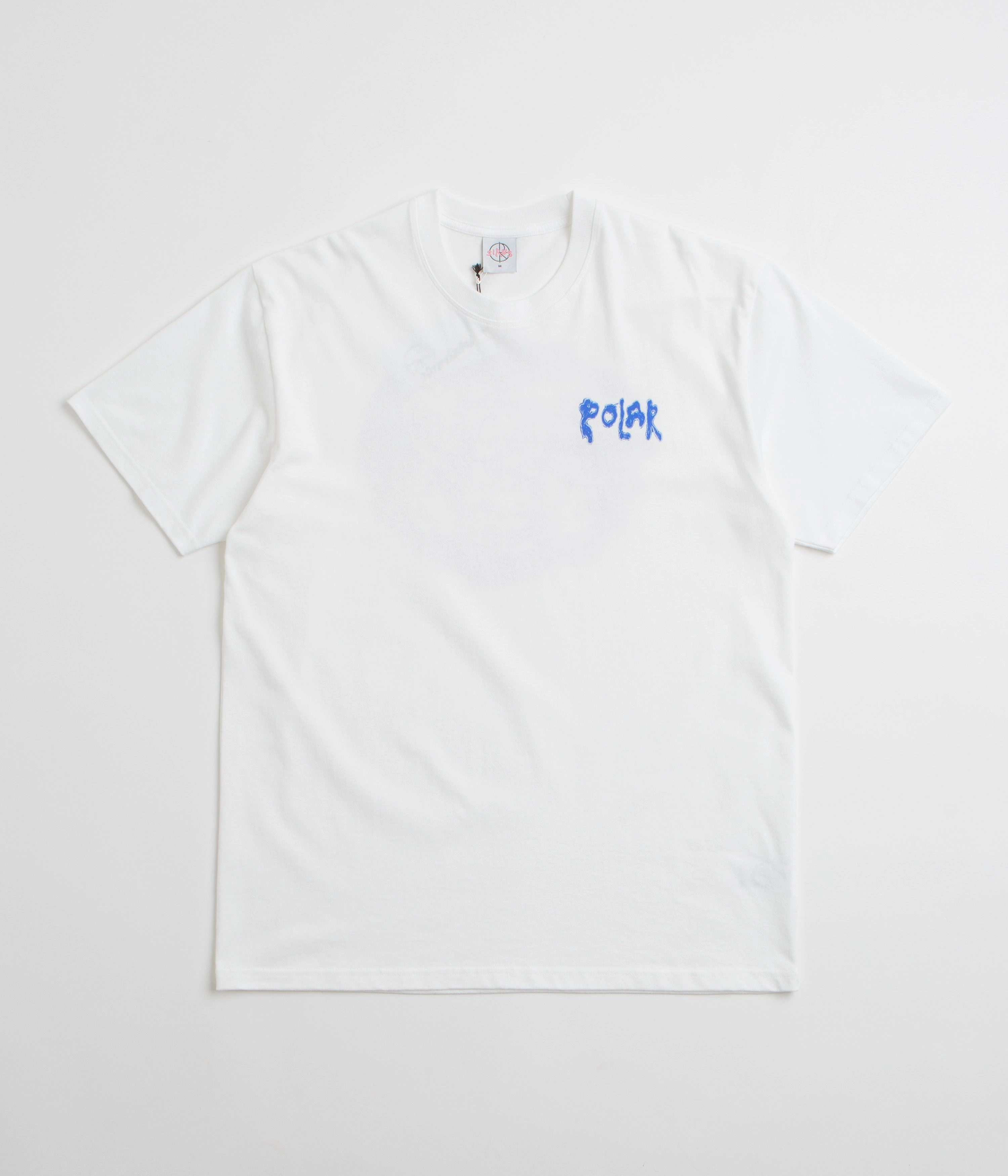 Denim combination Comfortable Weave Polar Bear T-Shirt - White