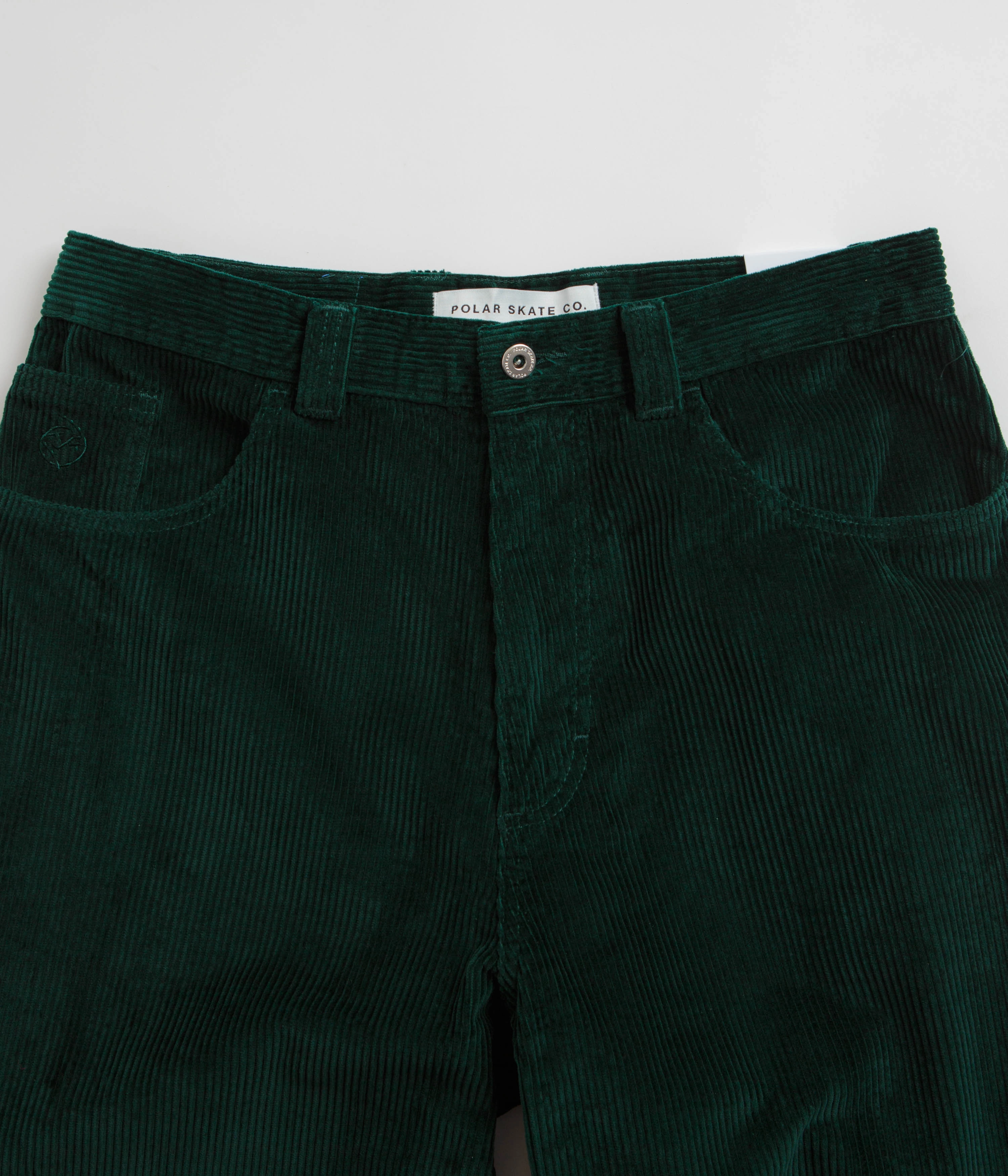 Polar Big Boy Cord Pants - Dark Emerald HighRiseWaistband