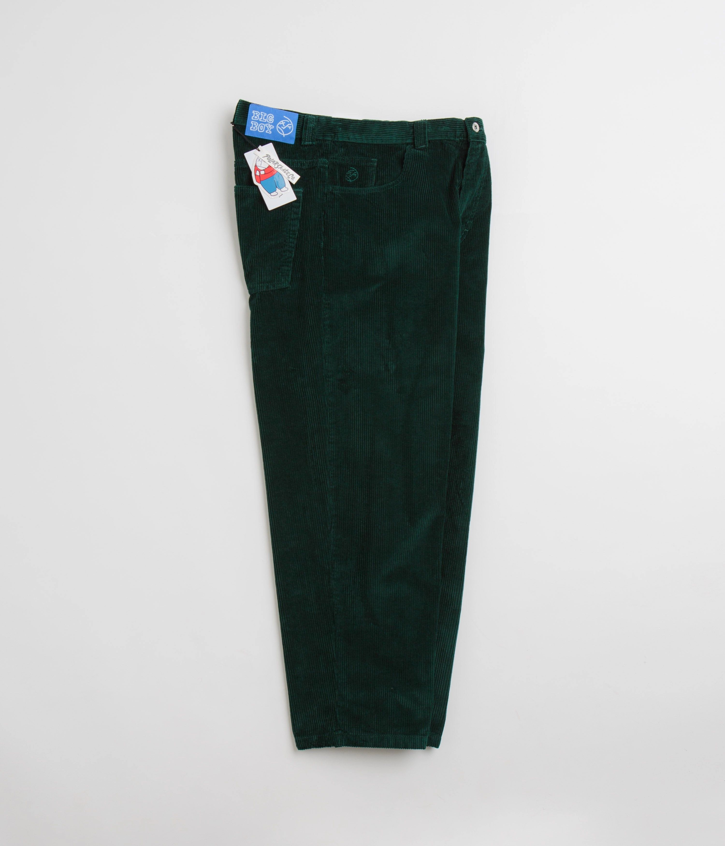 Polar Big Boy Cord Pants - Dark Emerald Sporty Comfort