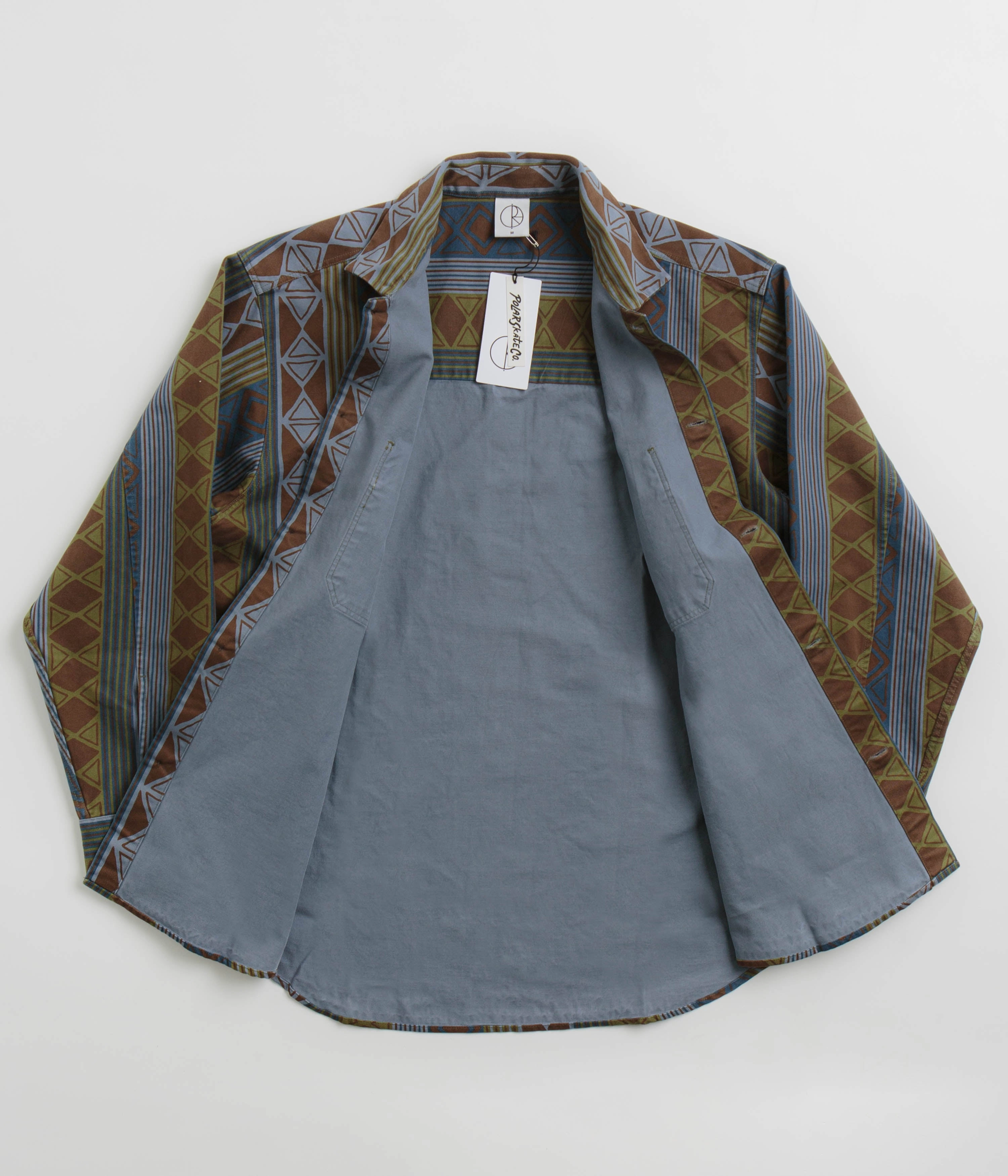 Polar Big Boy Overshirt - Blue Green Mix Mountain Fit