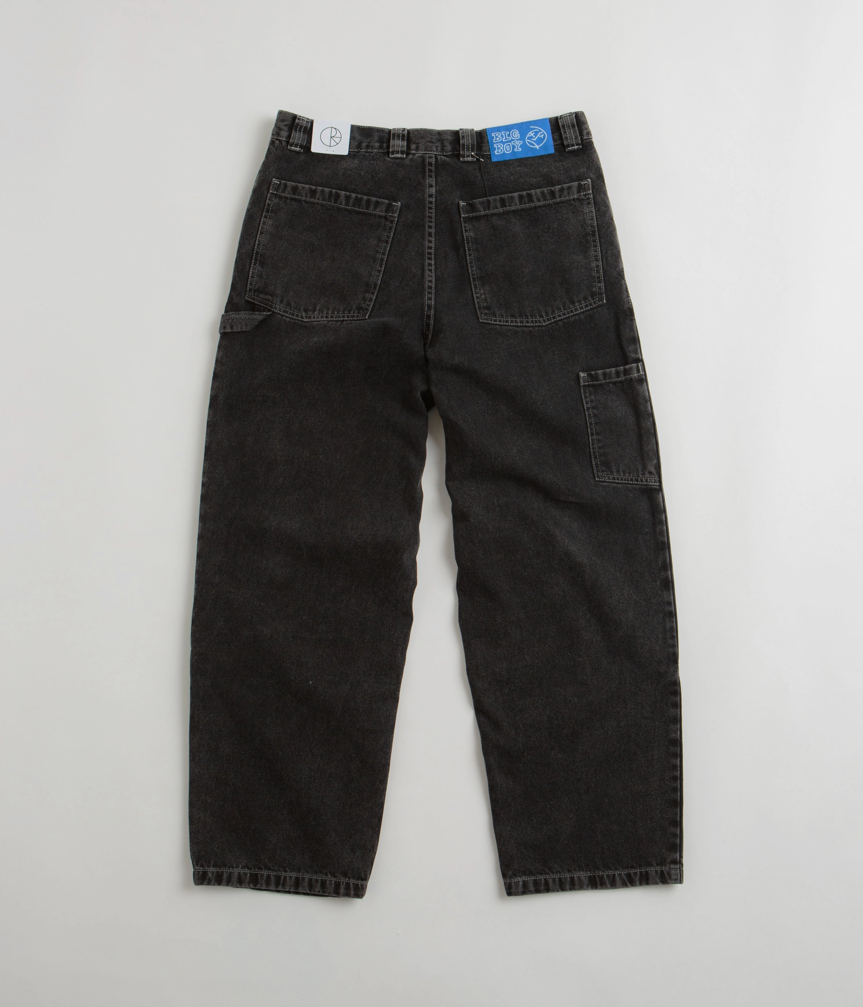 Wear Resistant Fabric Flared bottom Polar Big Boy Work Pants - Silver Black