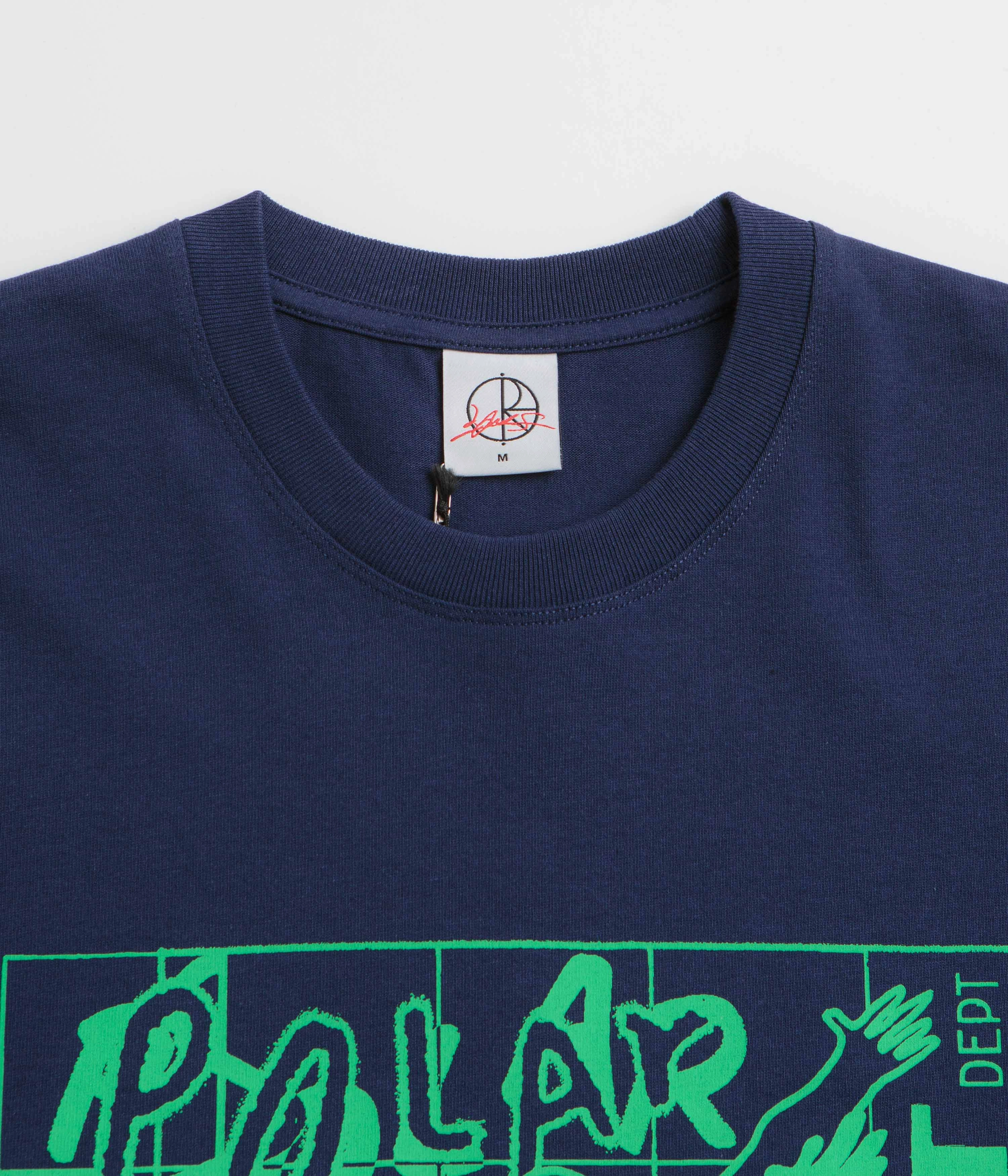 SlimFitDesign Comfy Layer Wear Polar Clubb Inc T-Shirt - Dark Blue