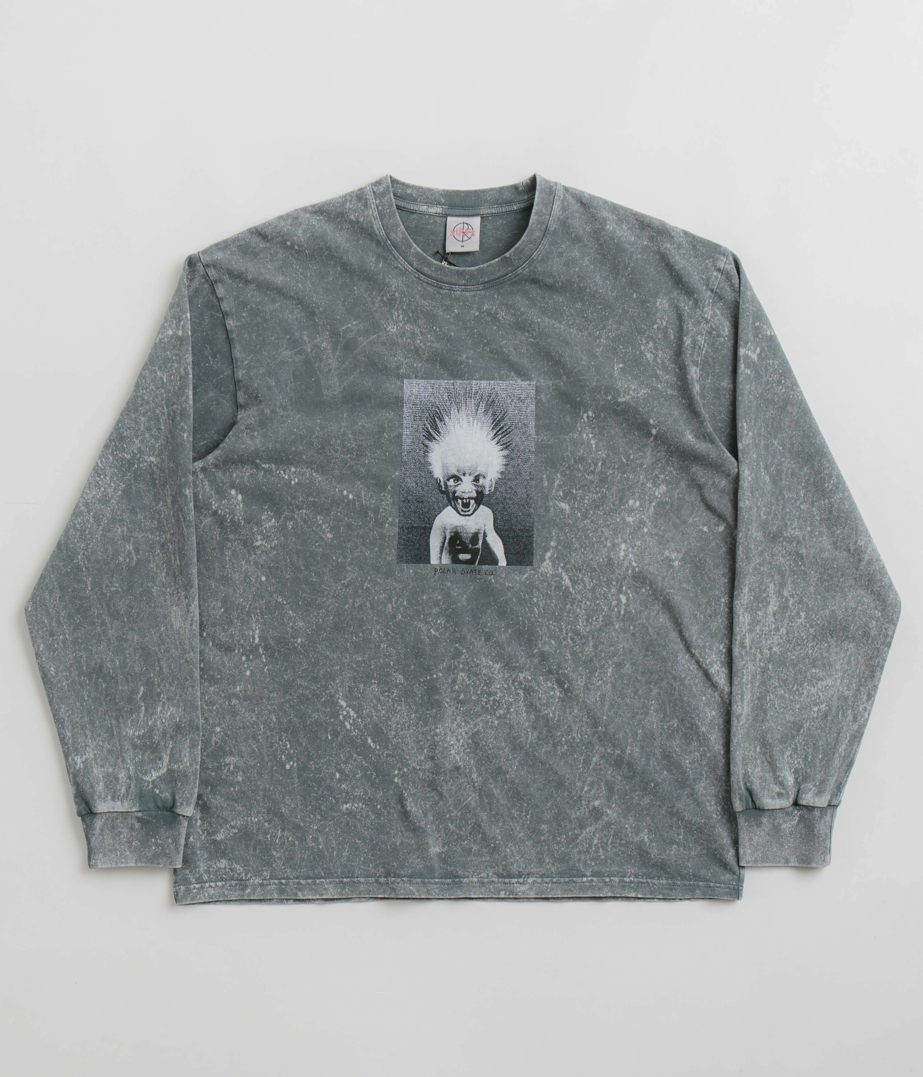 Polar Demon Child Acid Long Sleeve T-Shirt - Grey Holiday Outfit Style Simple yet stylish