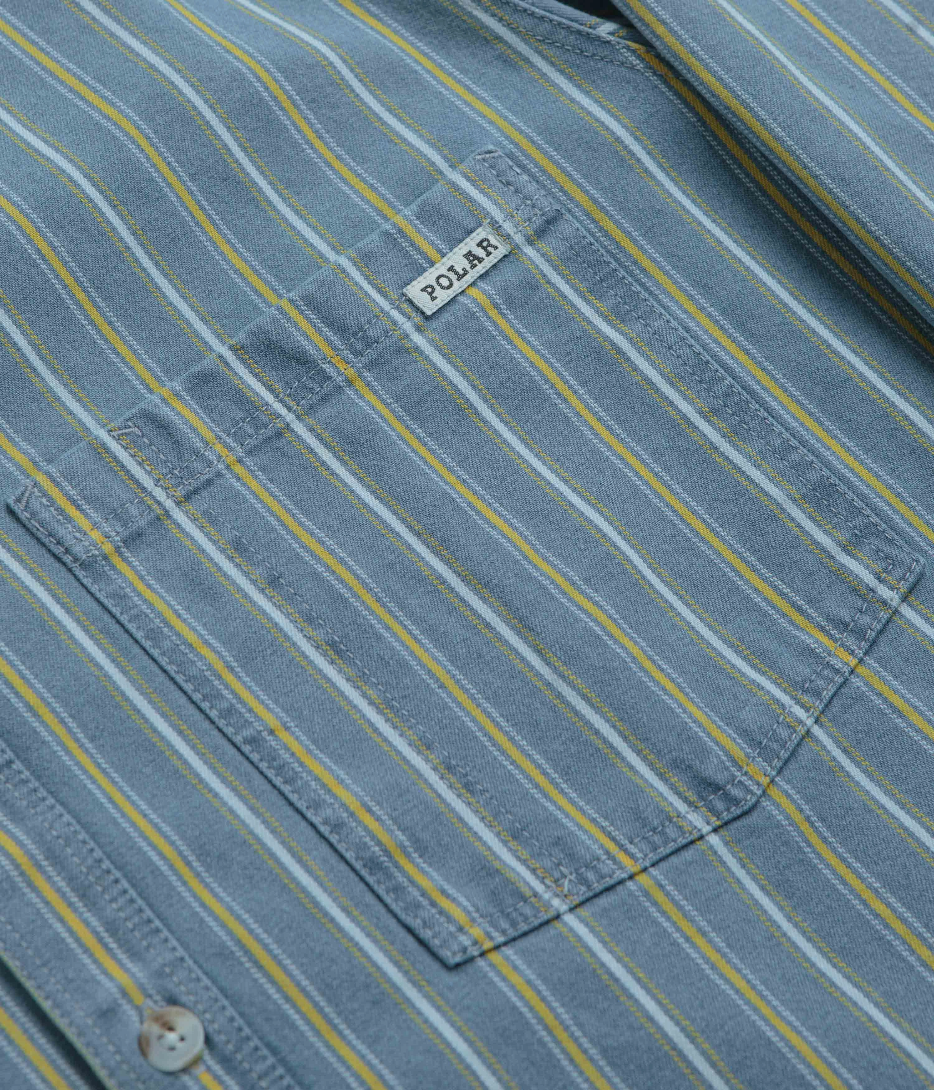 shopping spree Polar Denim Mike Shirt - Blue / Yellow