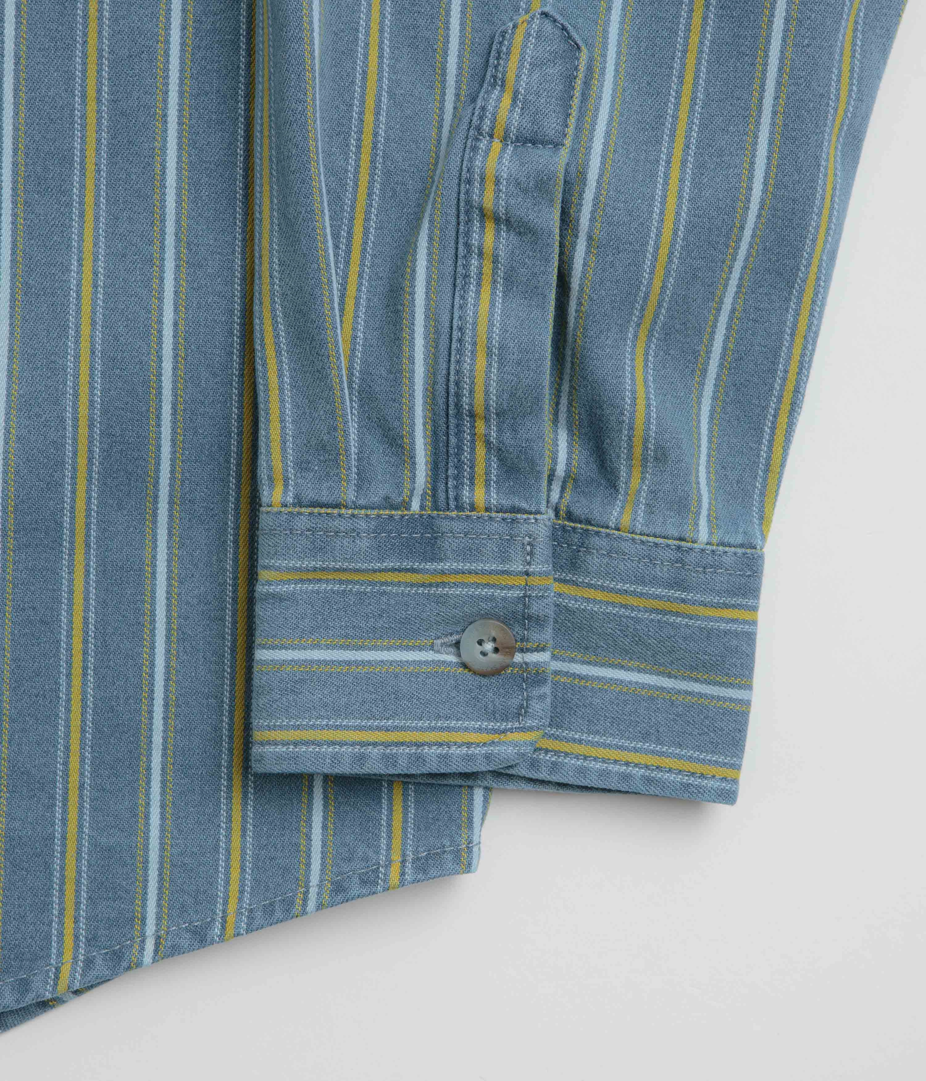 Polar Denim Mike Shirt - Blue / Yellow Wardrobe Must-Have