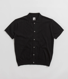 Corporate Retreat Polar Double P Miles Cardigan - Black