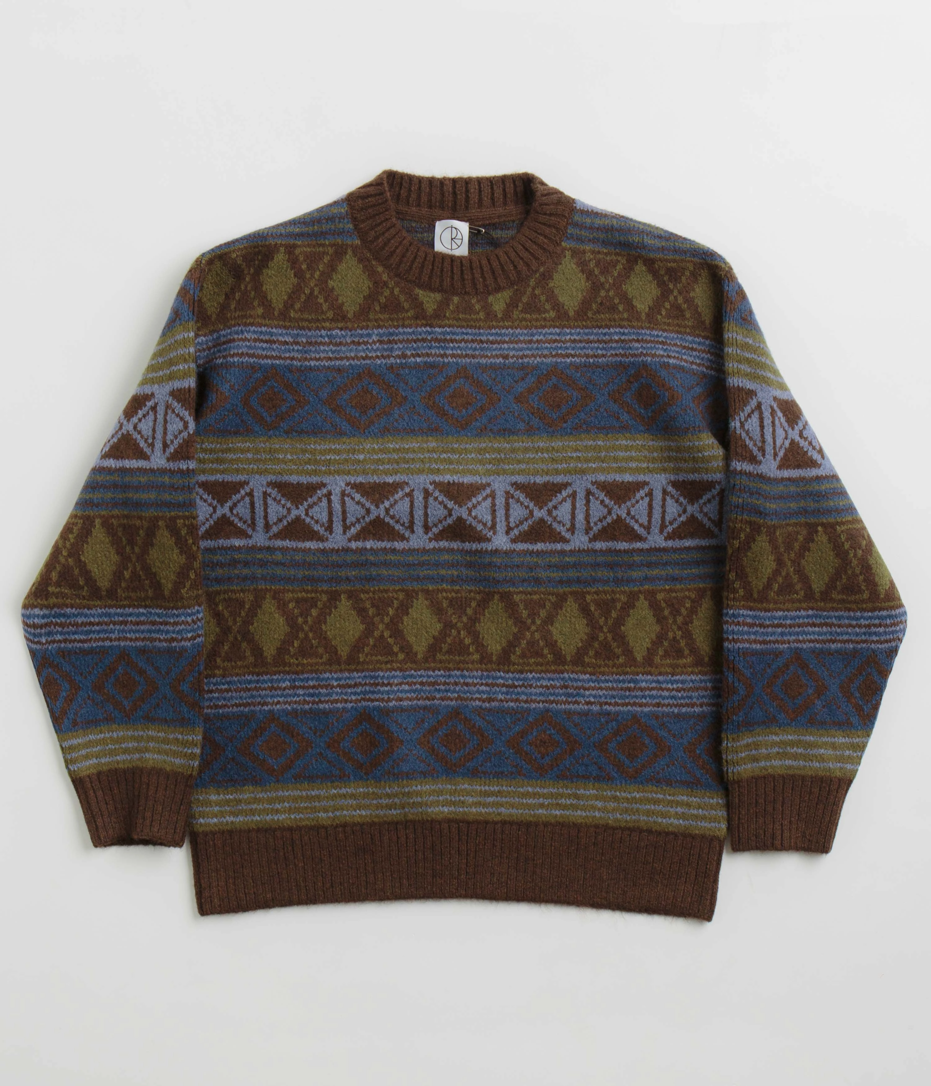 product fringe edginess Polar George Sweatshirt - Blue Green Mix