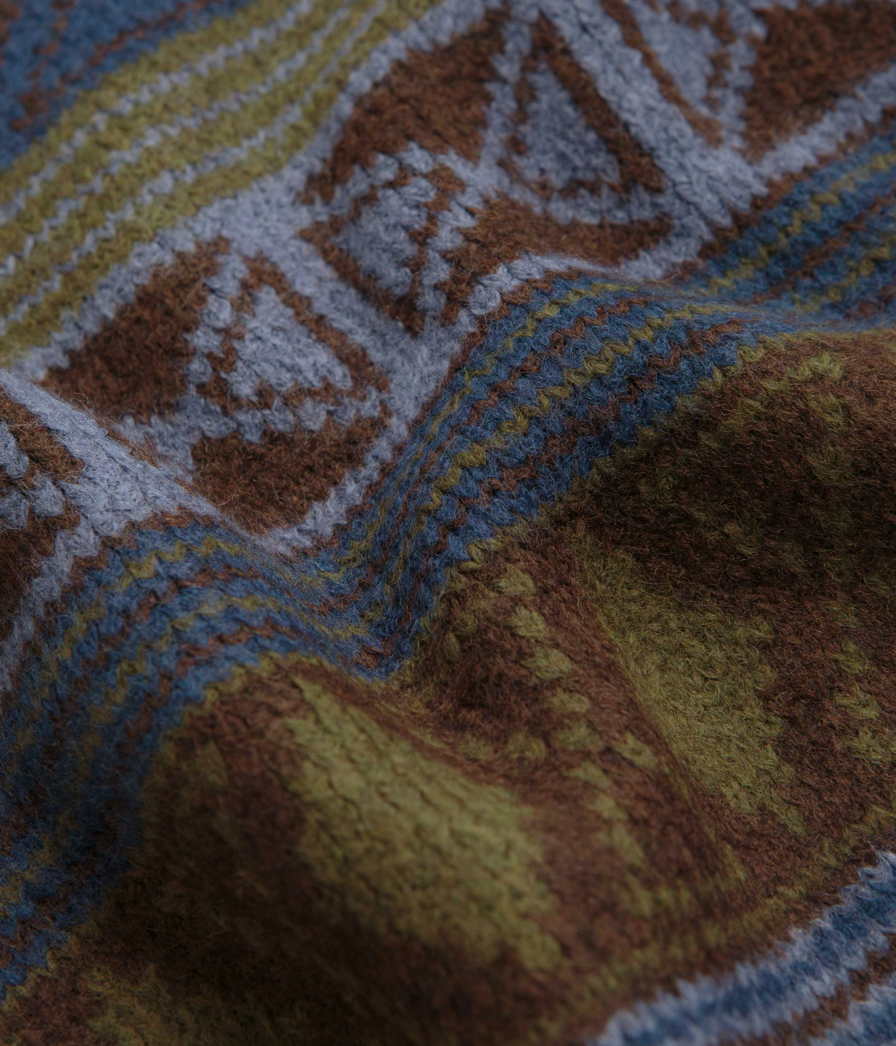 Polar George Sweatshirt - Blue Green Mix Logo Emblem