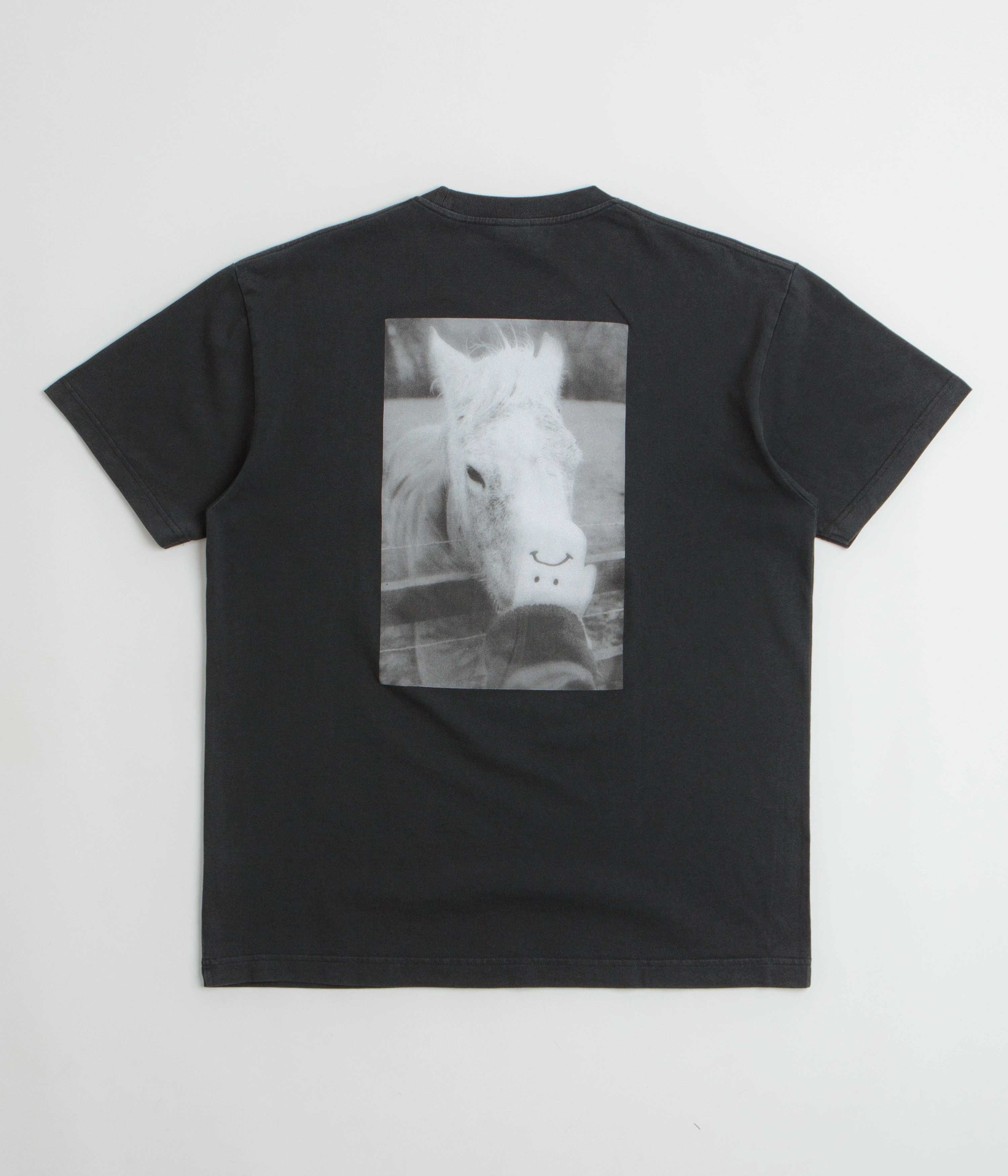 Polar Horse Hand T-Shirt - Silver Black Cozy Design