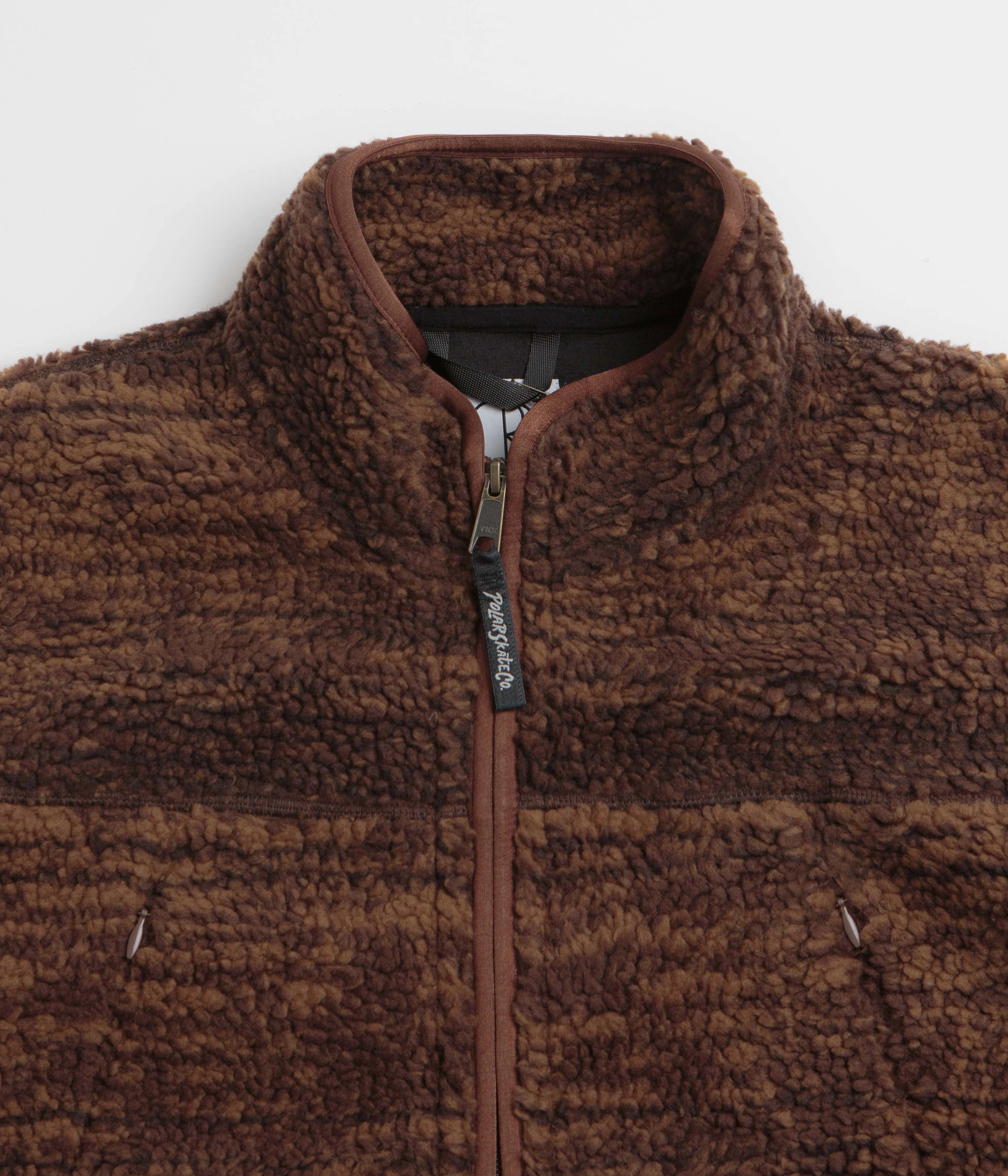 Polar Kiko Jacket - Red Brown Zip Off Detailing