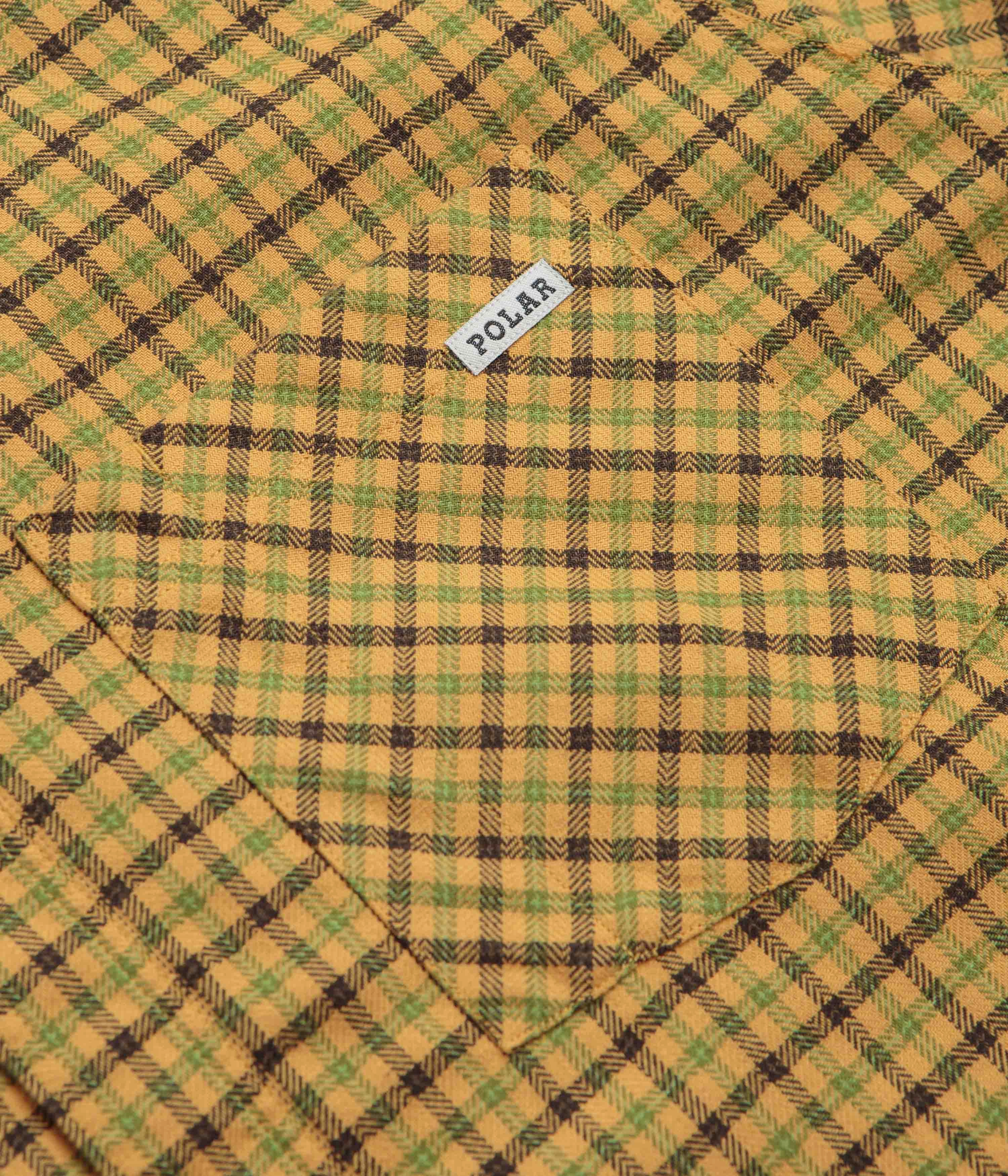 Athletic Cut Designer Touch Polar Mitchell Shirt - Yellow