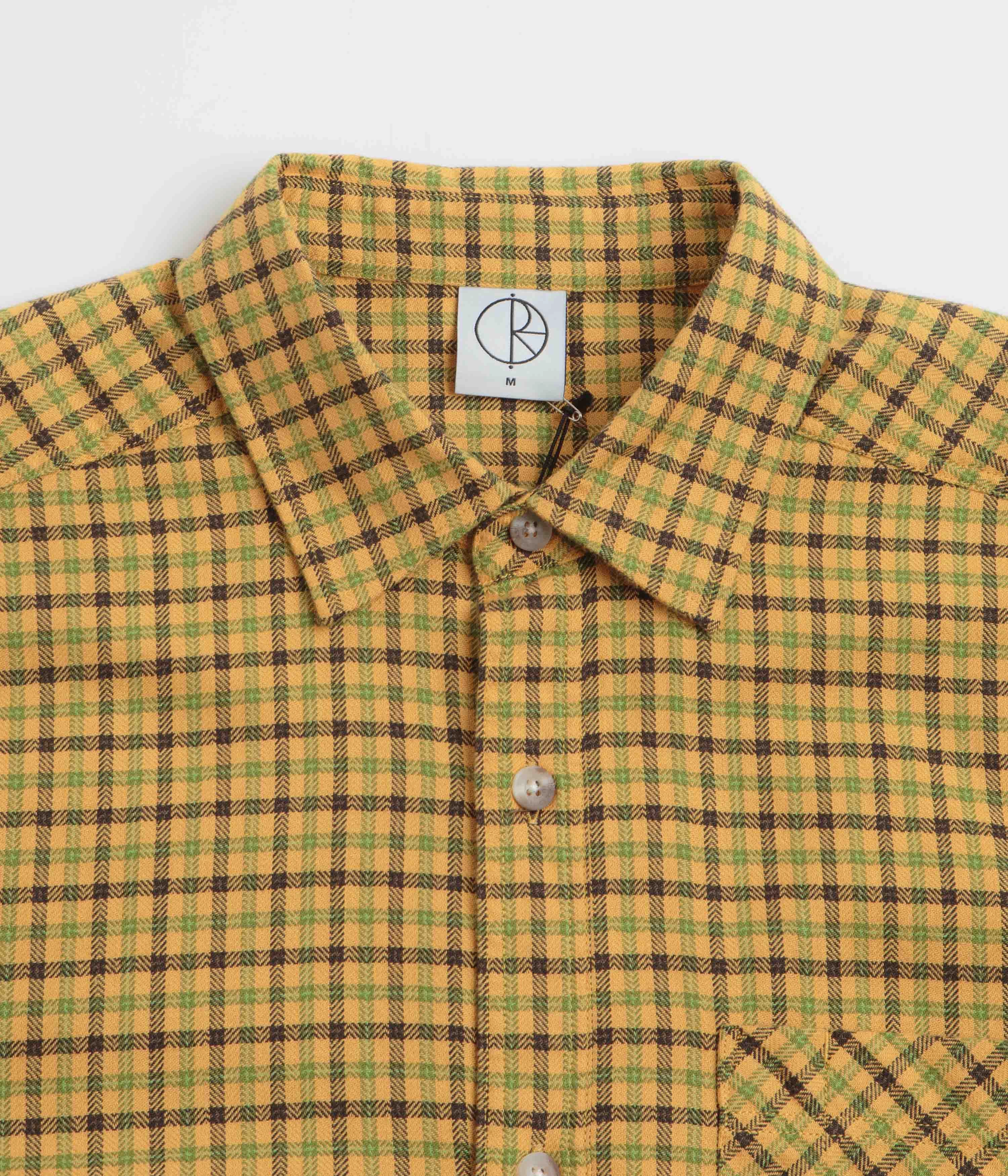 Evening Elegance Split hem Polar Mitchell Shirt - Yellow