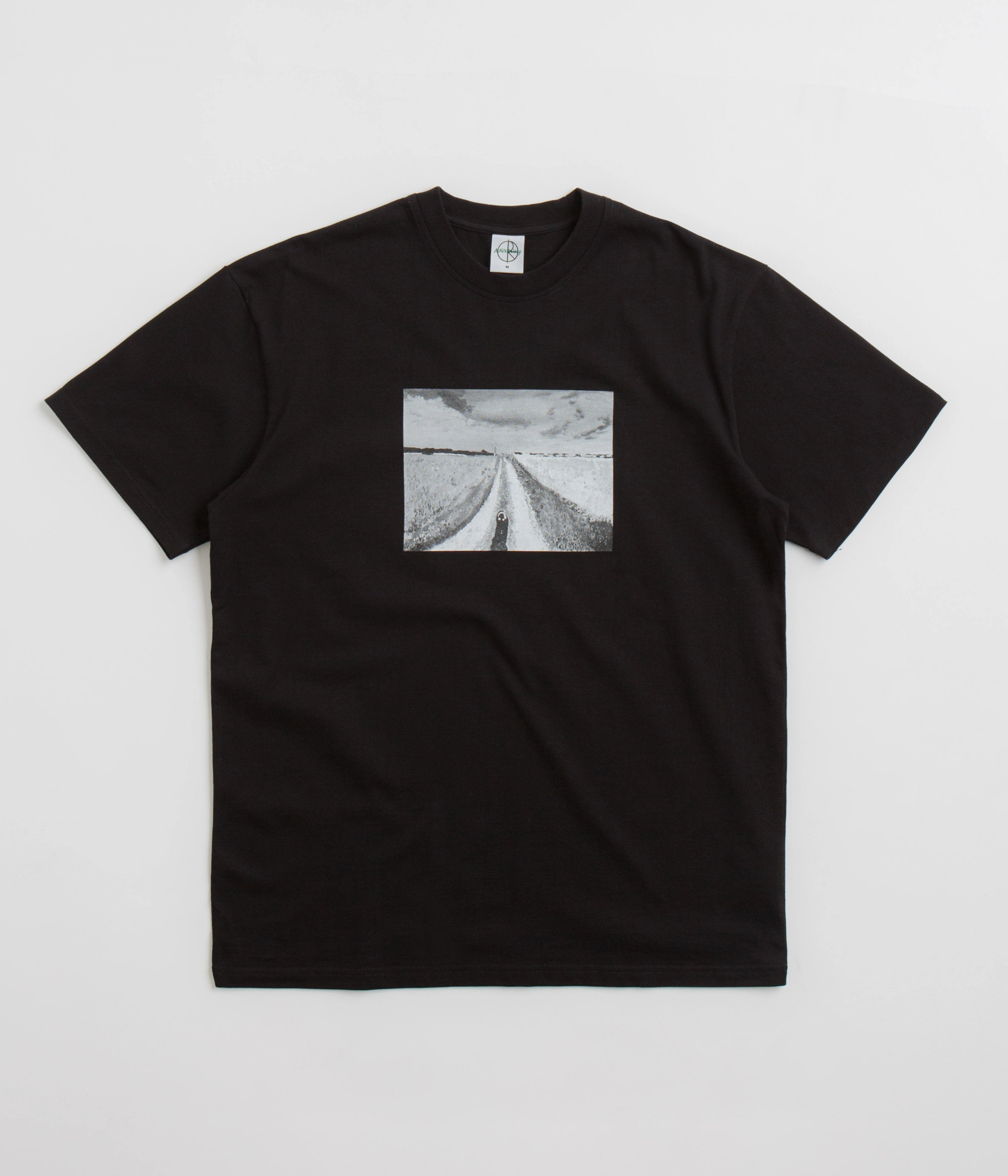 Streetwear Style Light Outfit Polar Open Fields T-Shirt - Black