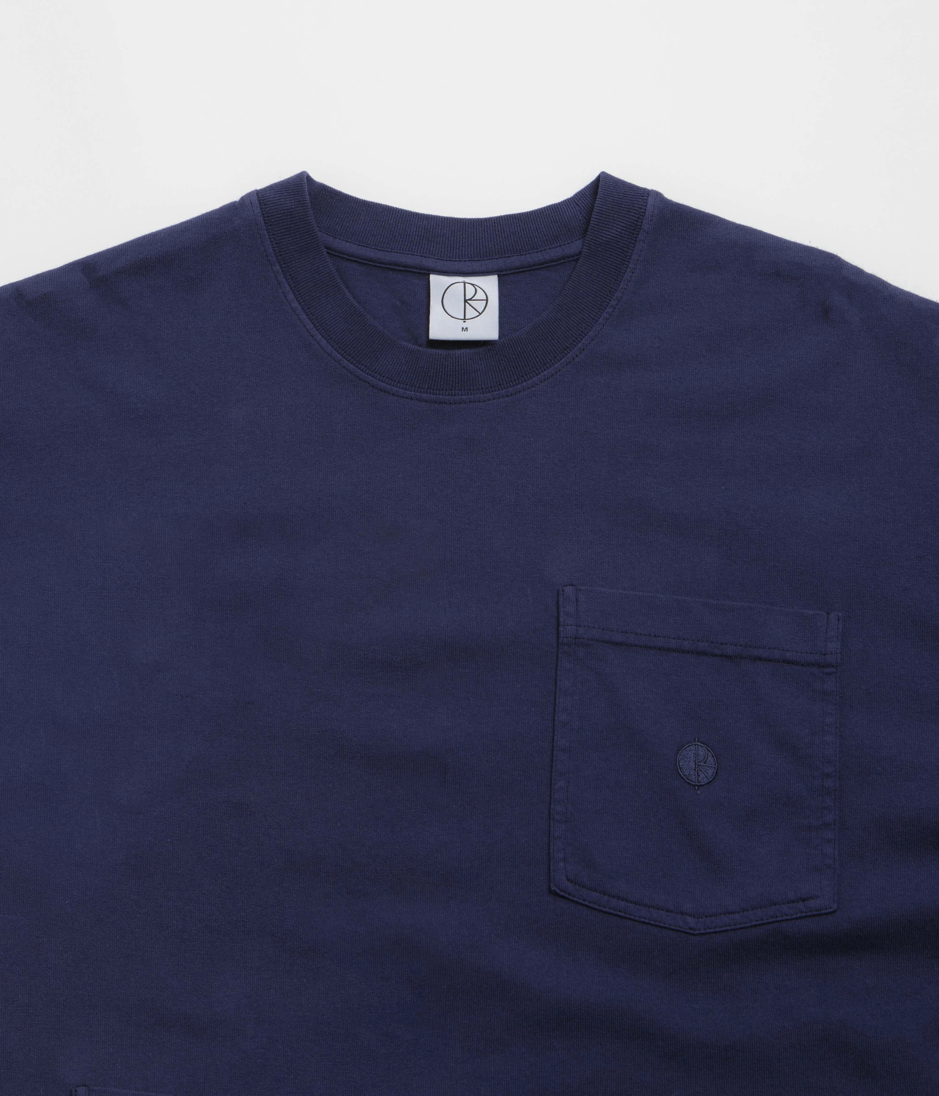 Essential Casual Seam Free Back Polar Pocket T-Shirt - Dark Blue / Blue