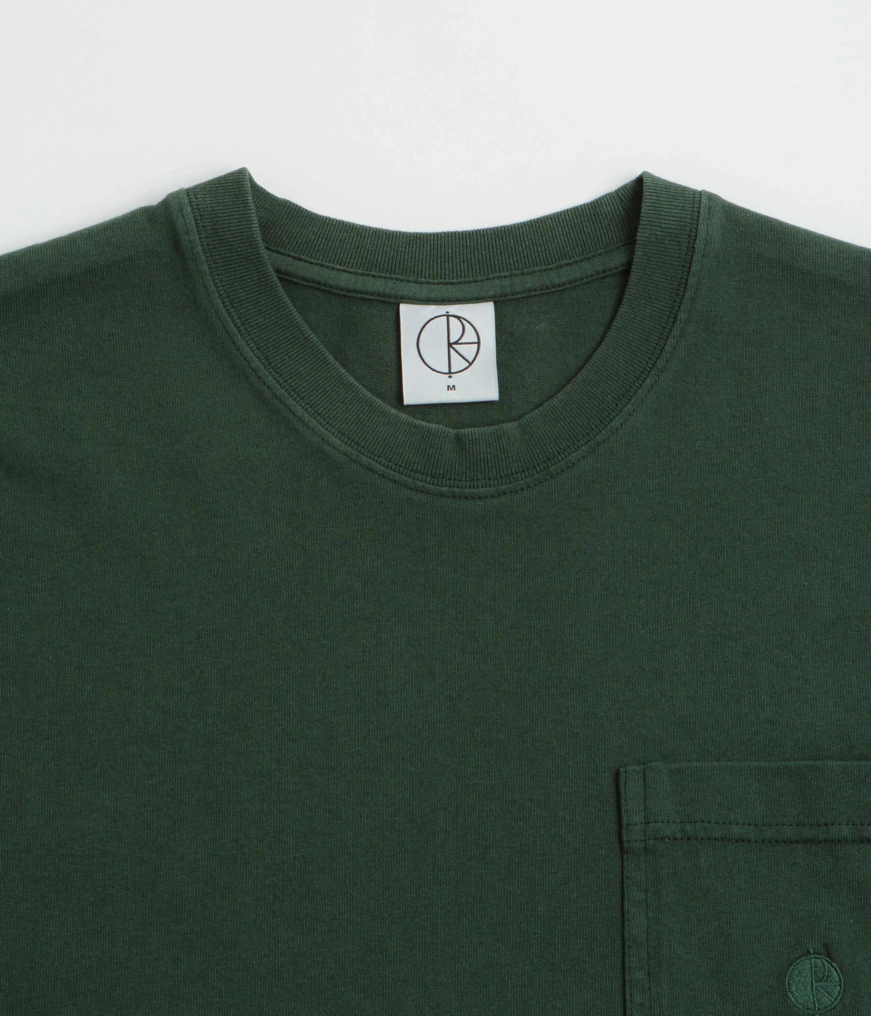 Polar Pocket T-Shirt - Dark Green WrinkleResistant Texture FadeResistant