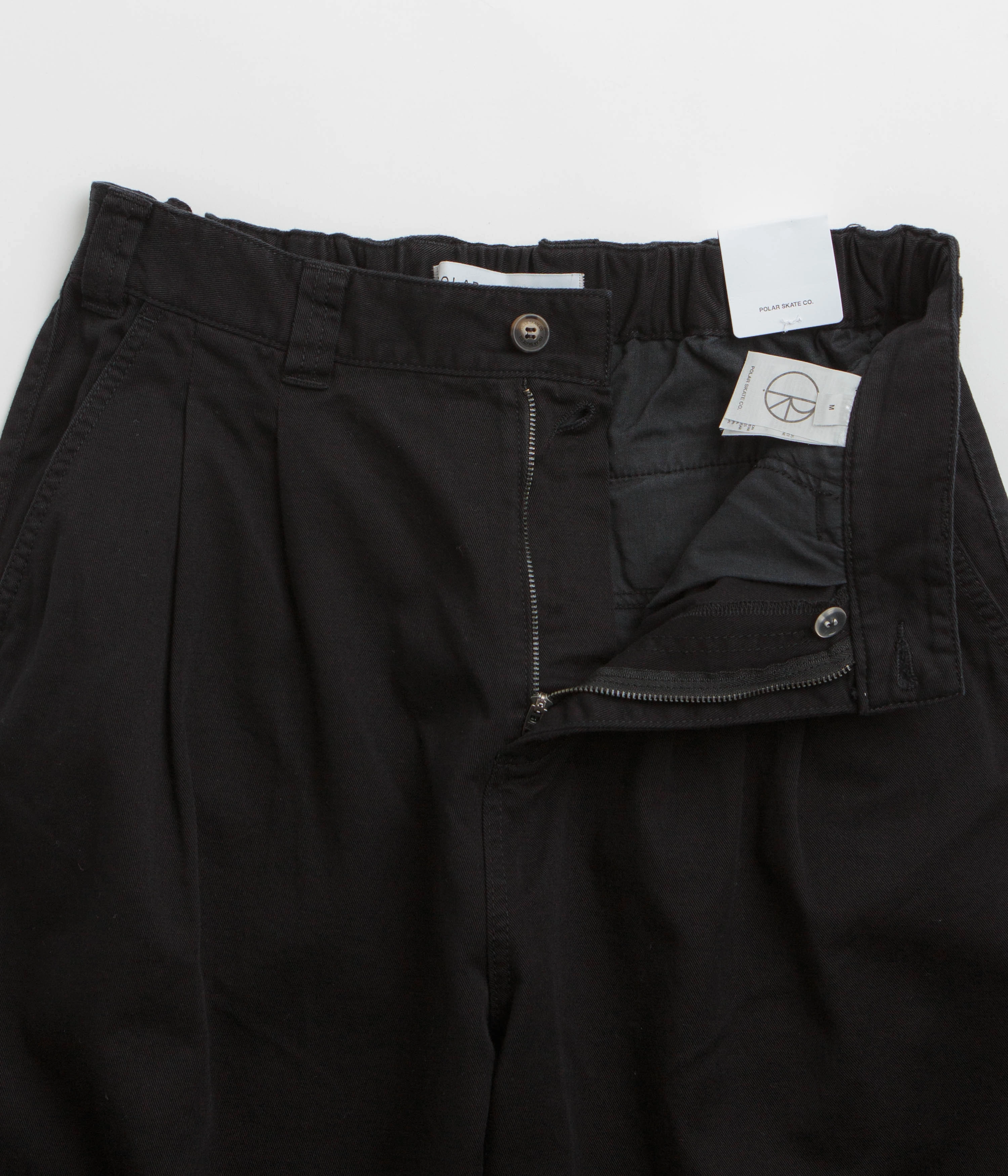 Polar Railway Chinos - Black Comfort waistband