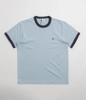 Polar Ringer T-Shirt - Light Blue / Navy Urban Fashion