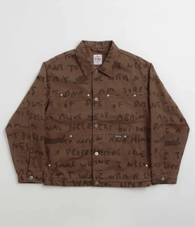 elderly people Polar Sad Notes Patrik Jacket - Walnut