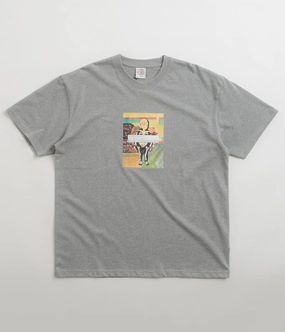 Polar Skeleton Kid T-Shirt - Heather Grey Flatlock stitching