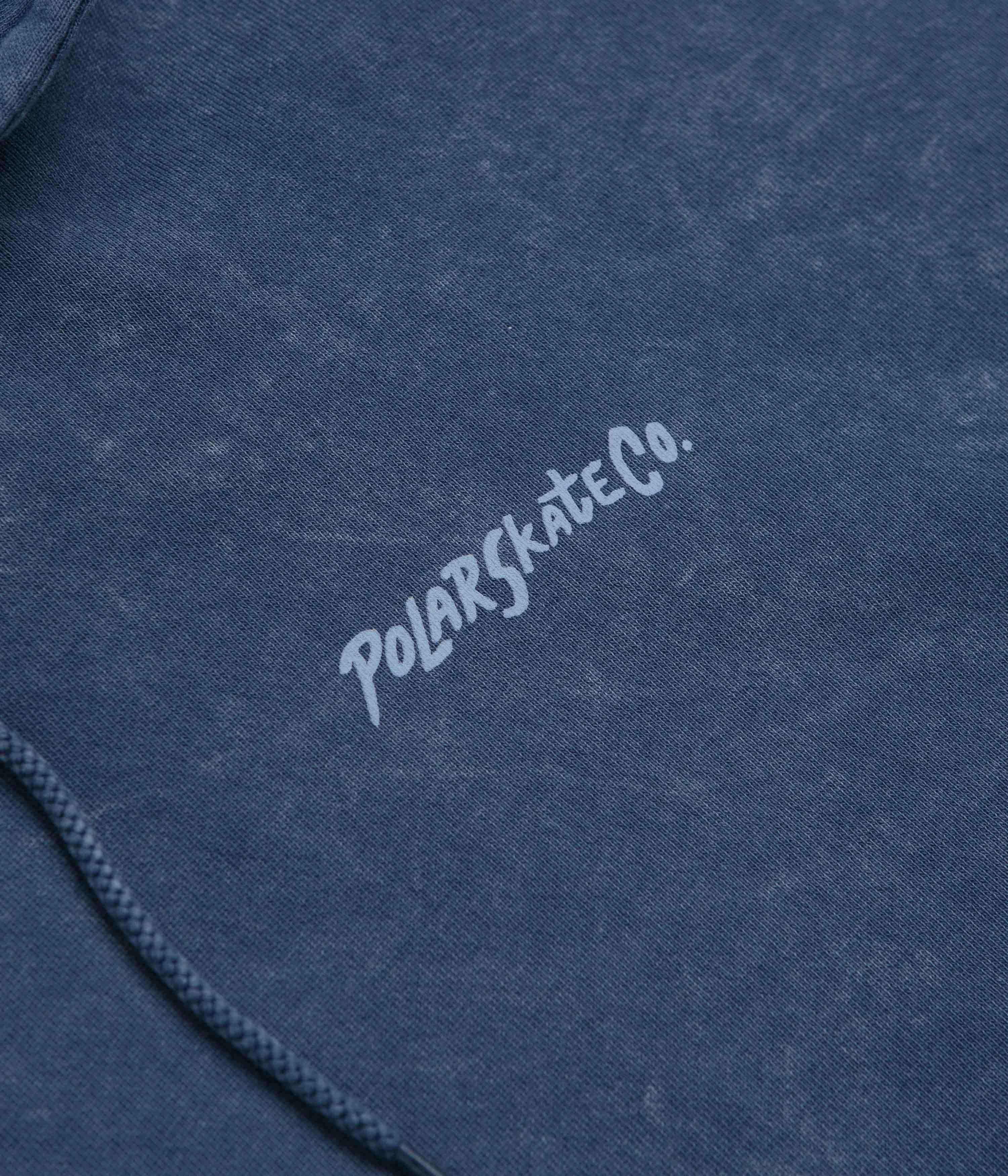 Casual Comfort Polar Surf Logo Acid Frank Hoodie - Dark Blue