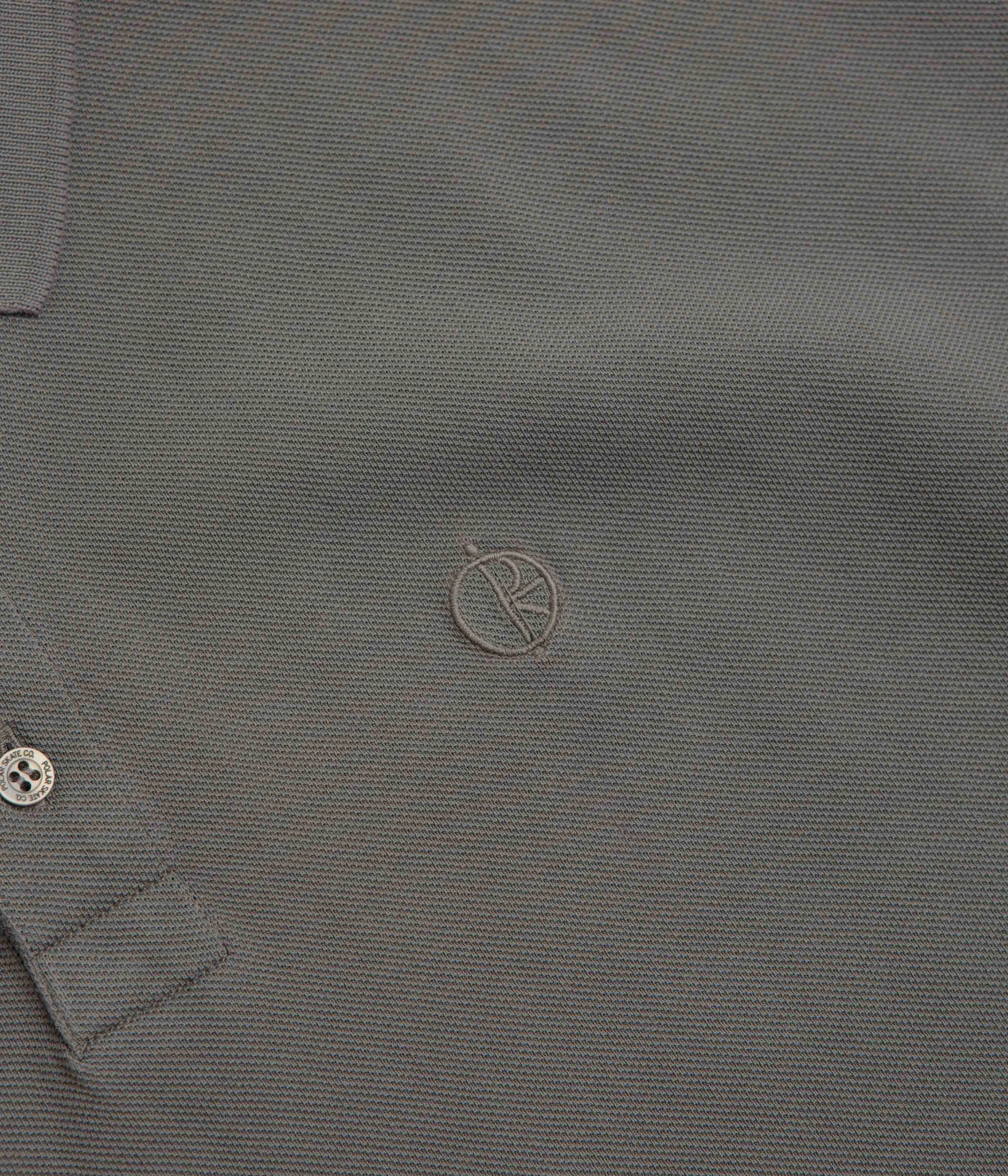 Polar Surf Polo Shirt - Washed Grey Abrasion Resistant Edges