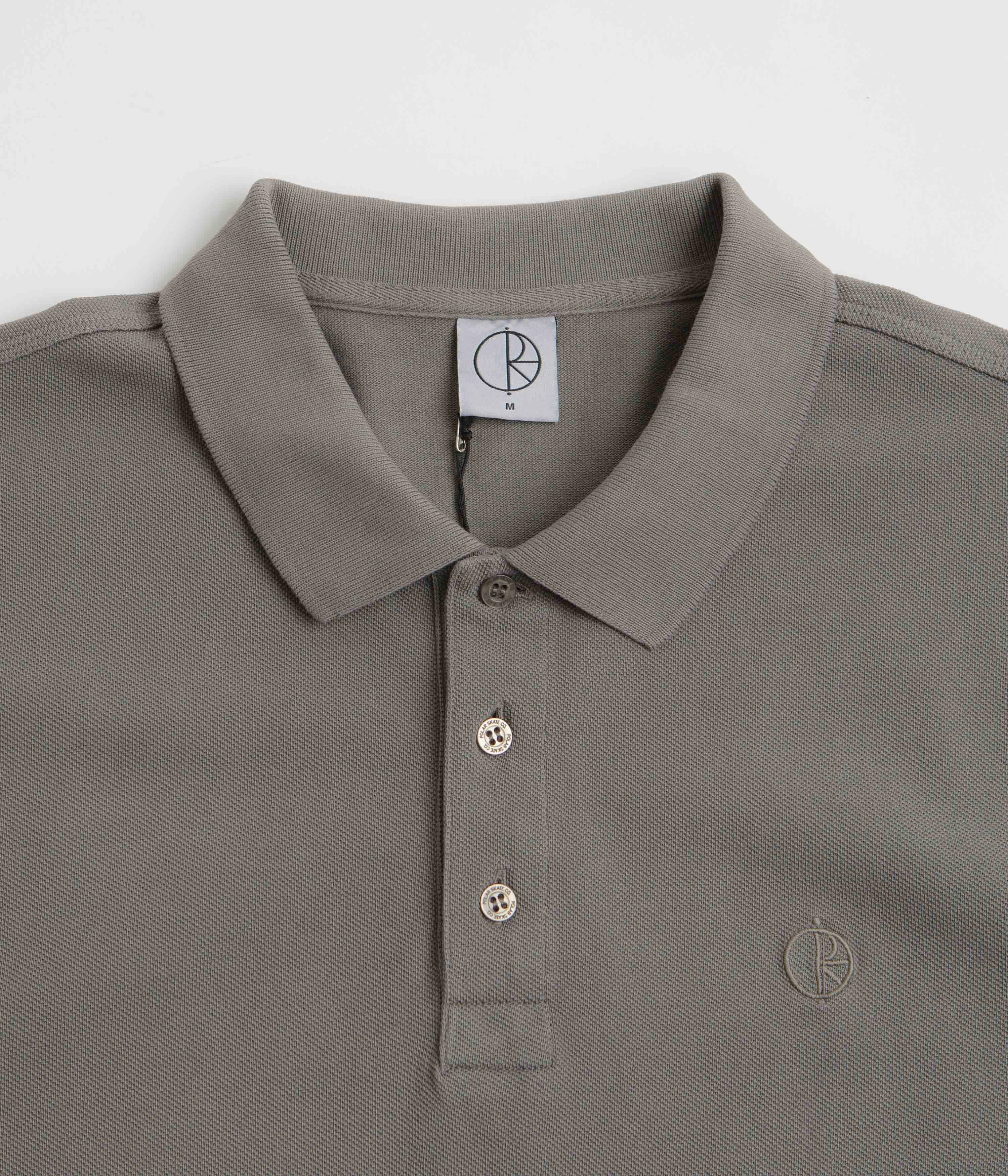 Travel Friendly Polar Surf Polo Shirt - Washed Grey