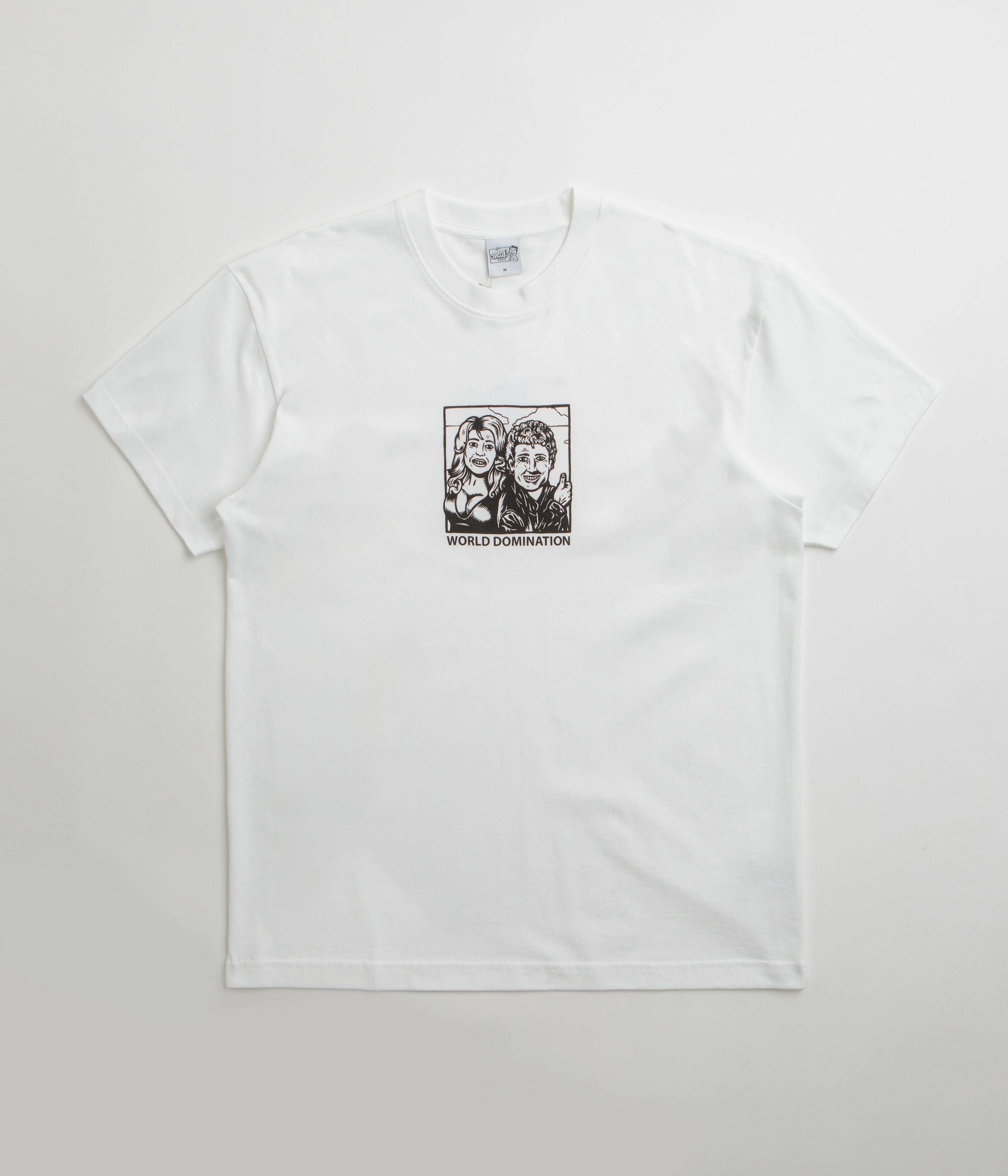 yoga clothing Polar World Domination T-Shirt - White / Black / White