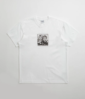 Polar World Domination T-Shirt - White / Black / White Anti Shrinkage Treatment Durable Colorfast Finish