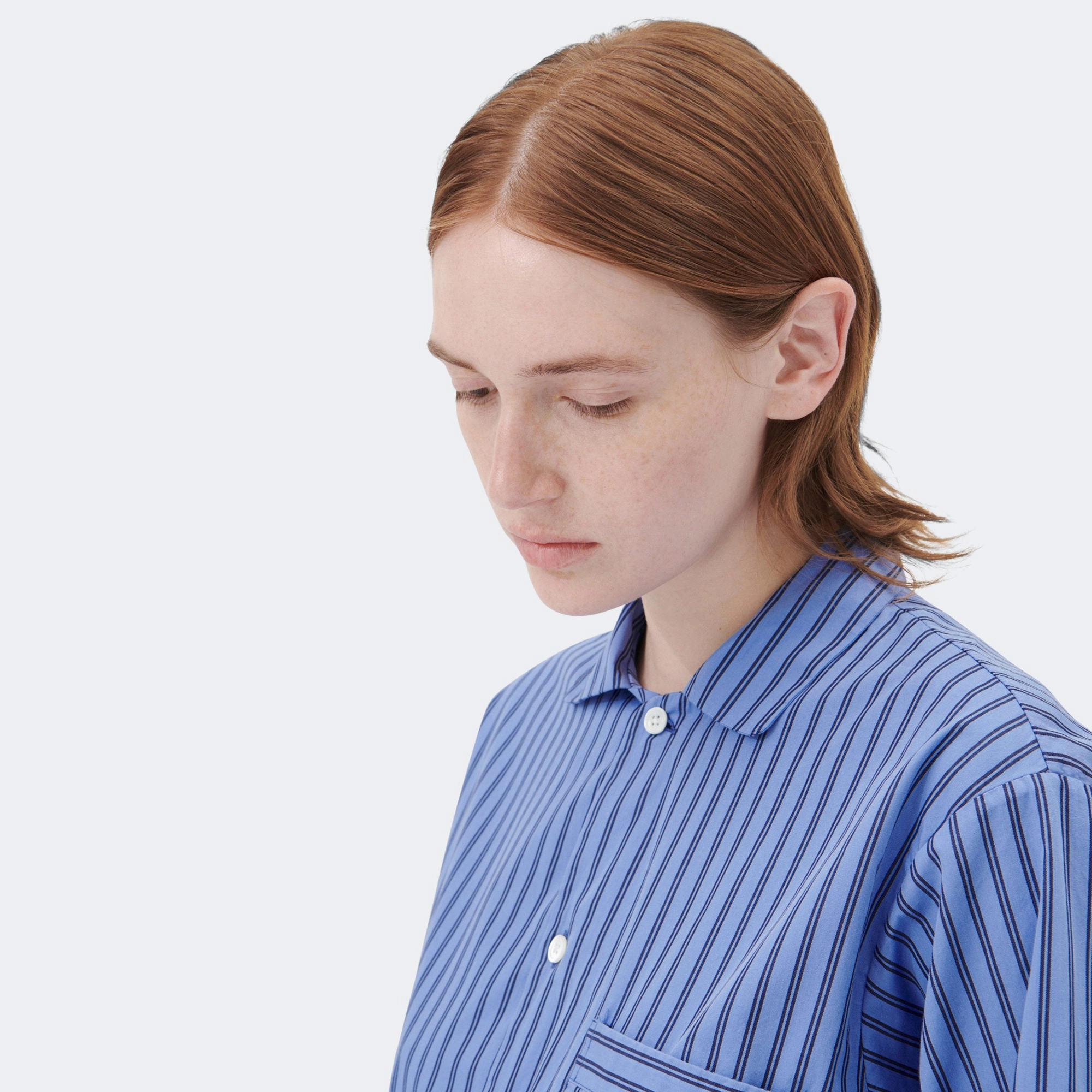 Pyjama Shirt - Boro Stripes Anti Cling Fabric Trendy Pattern