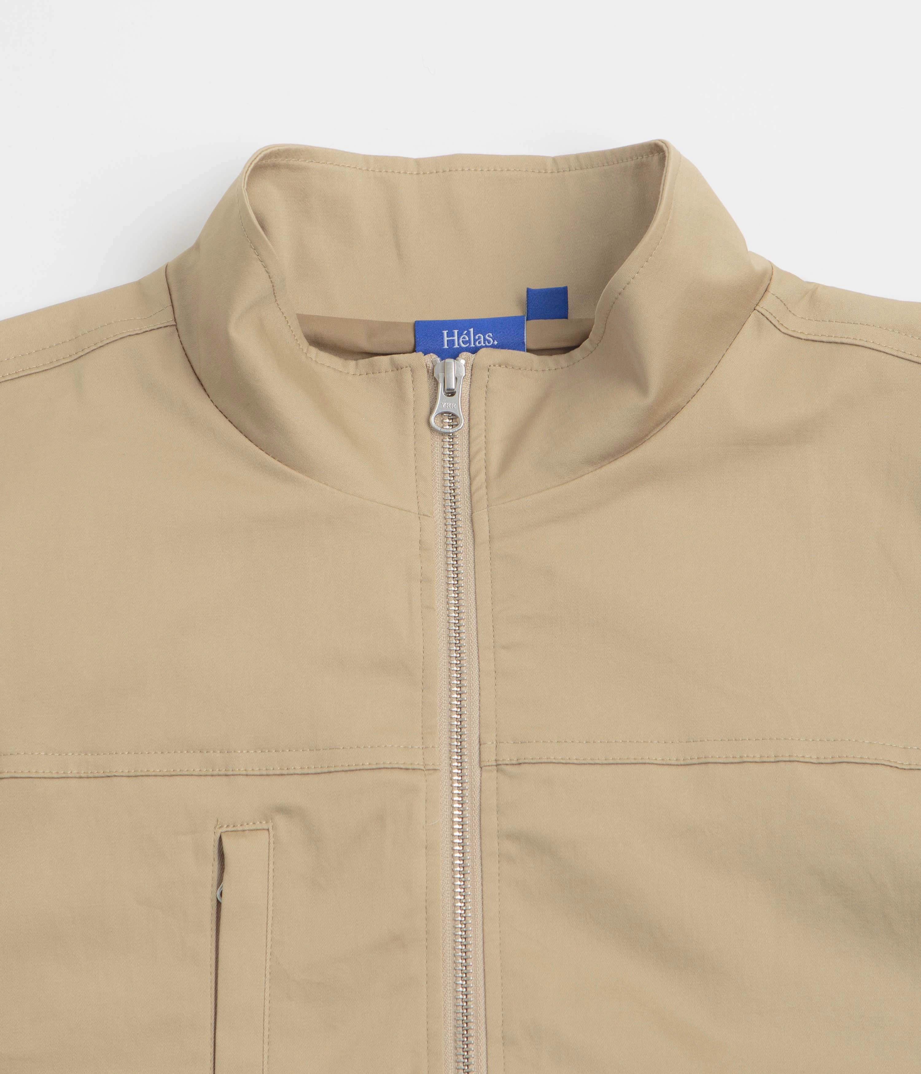 Helas Drapeau Utility Jacket - Beige Beauty suitable for work commutes