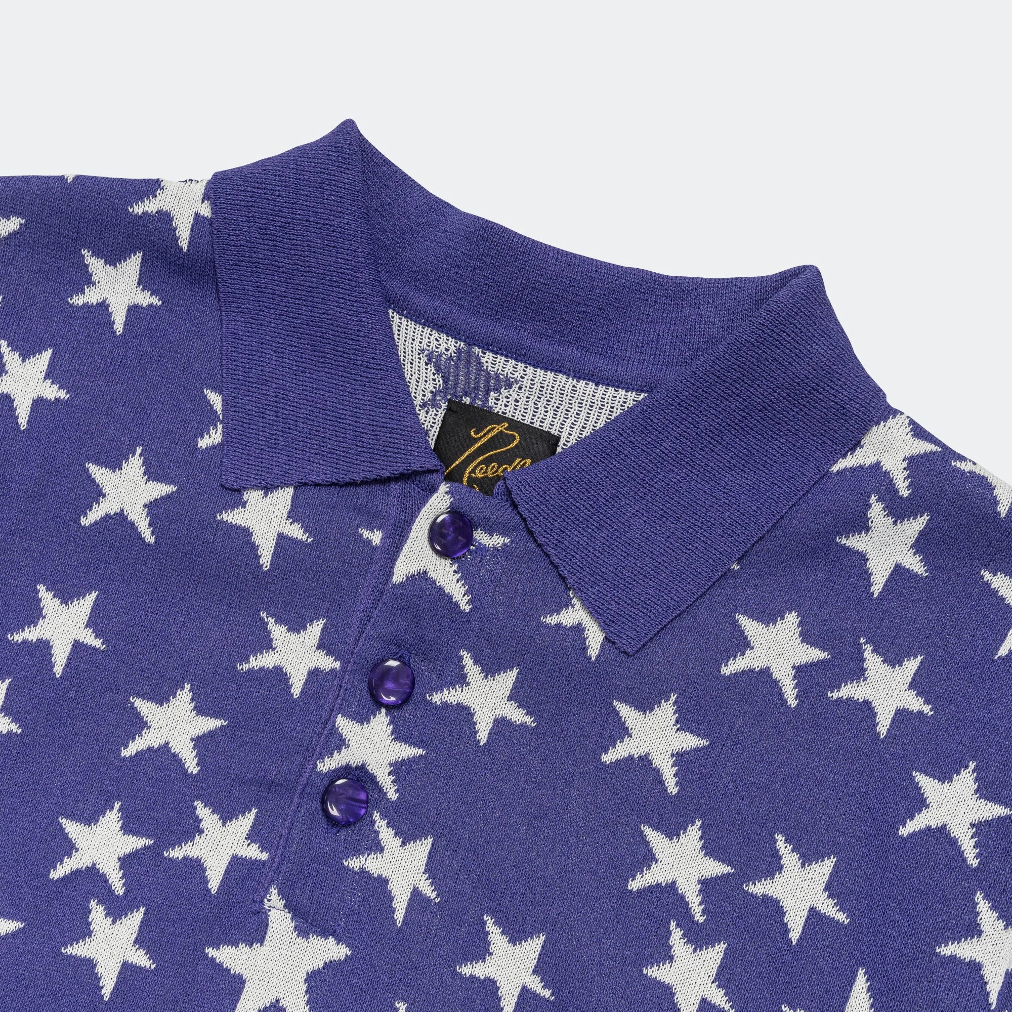 Polo SS Sweater - Purple PE/Washi Knit Classic Appeal Durable Texture