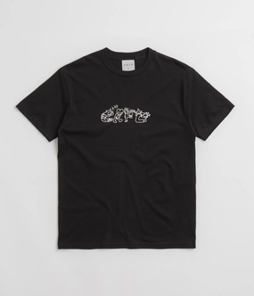 Effortless Layer Skateboard Cafe Buddy T-Shirt - Black