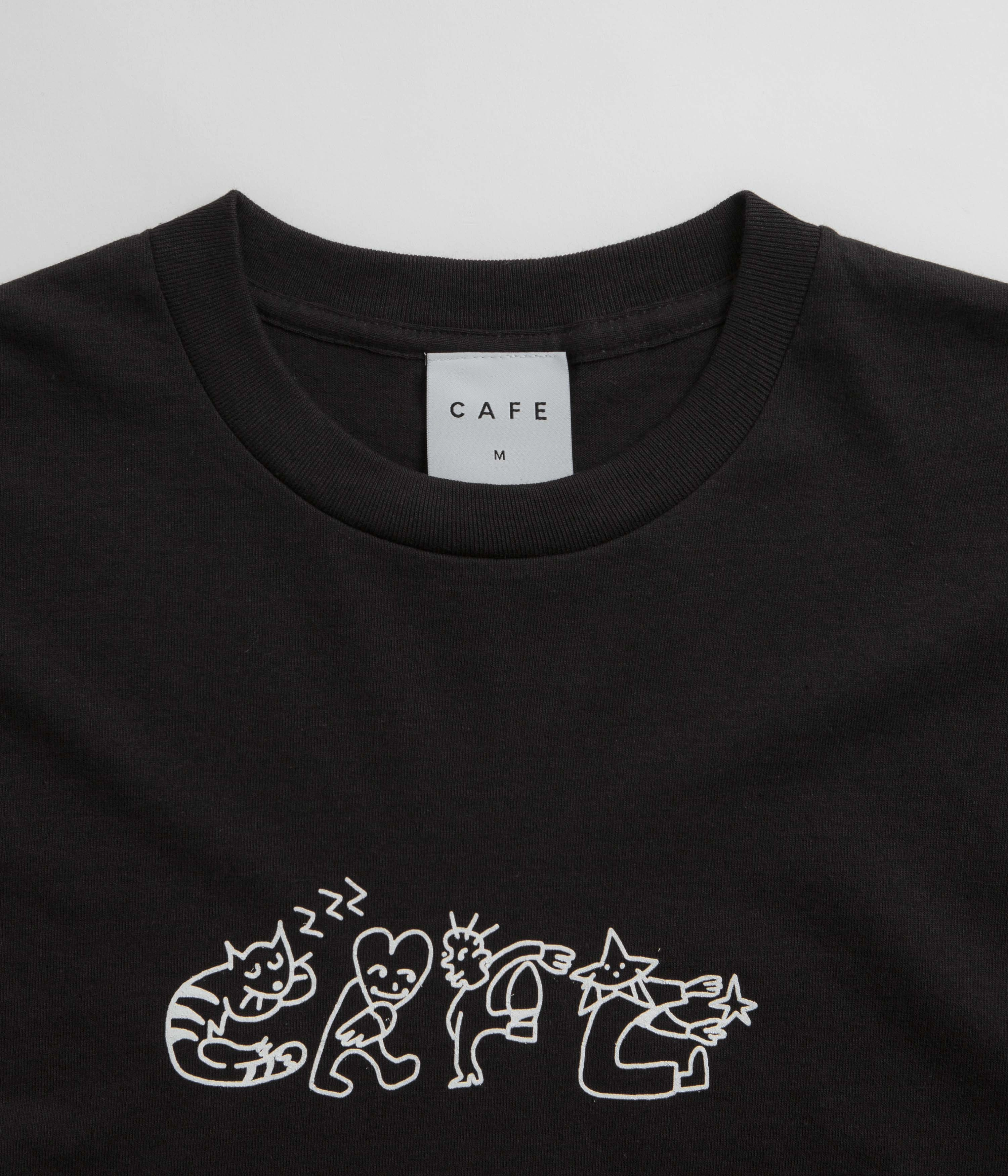 Skateboard Cafe Buddy T-Shirt - Black Simple Yet Elegant Simple Yet Cozy
