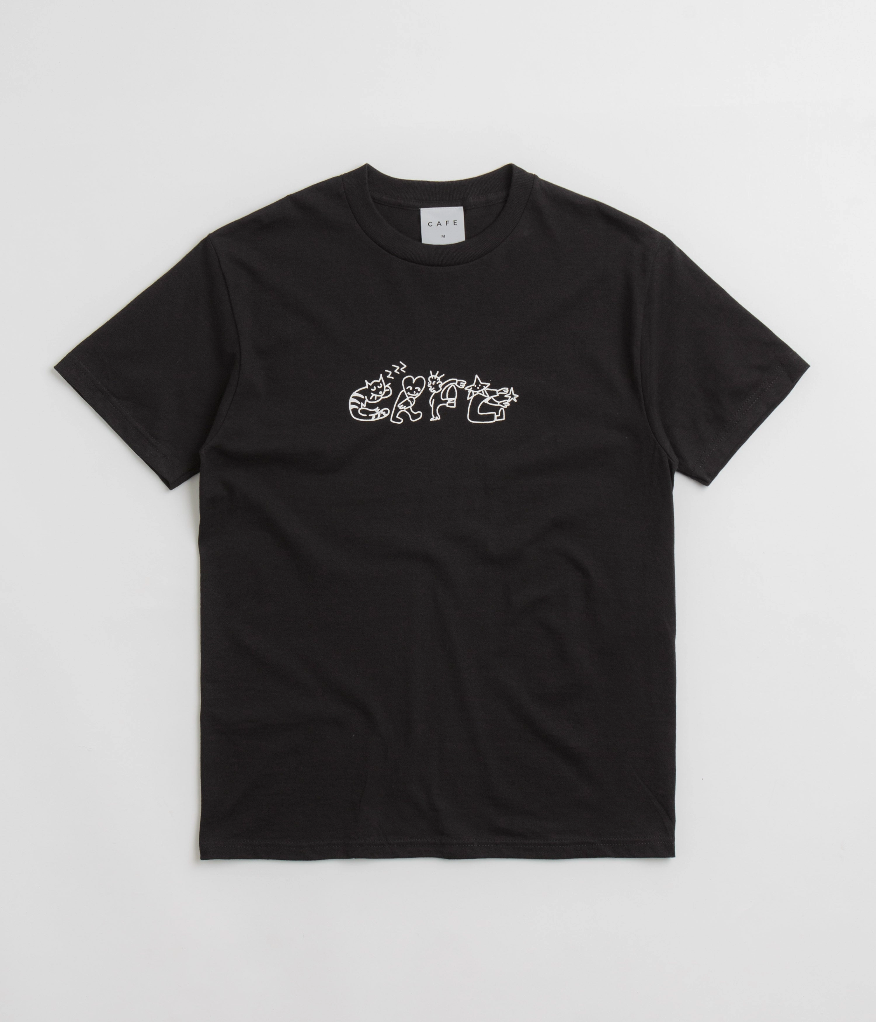 Skateboard Cafe Buddy T-Shirt - Black Comfy Wardrobe