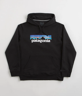 Sun wear Patagonia P-6 Logo Uprisal Hoodie - Black