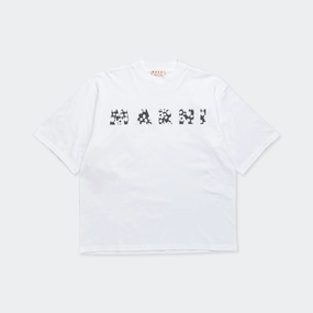 Pop Fields Logo T-Shirt - LilyWhite Plus size clothing Cold Wash Optimized