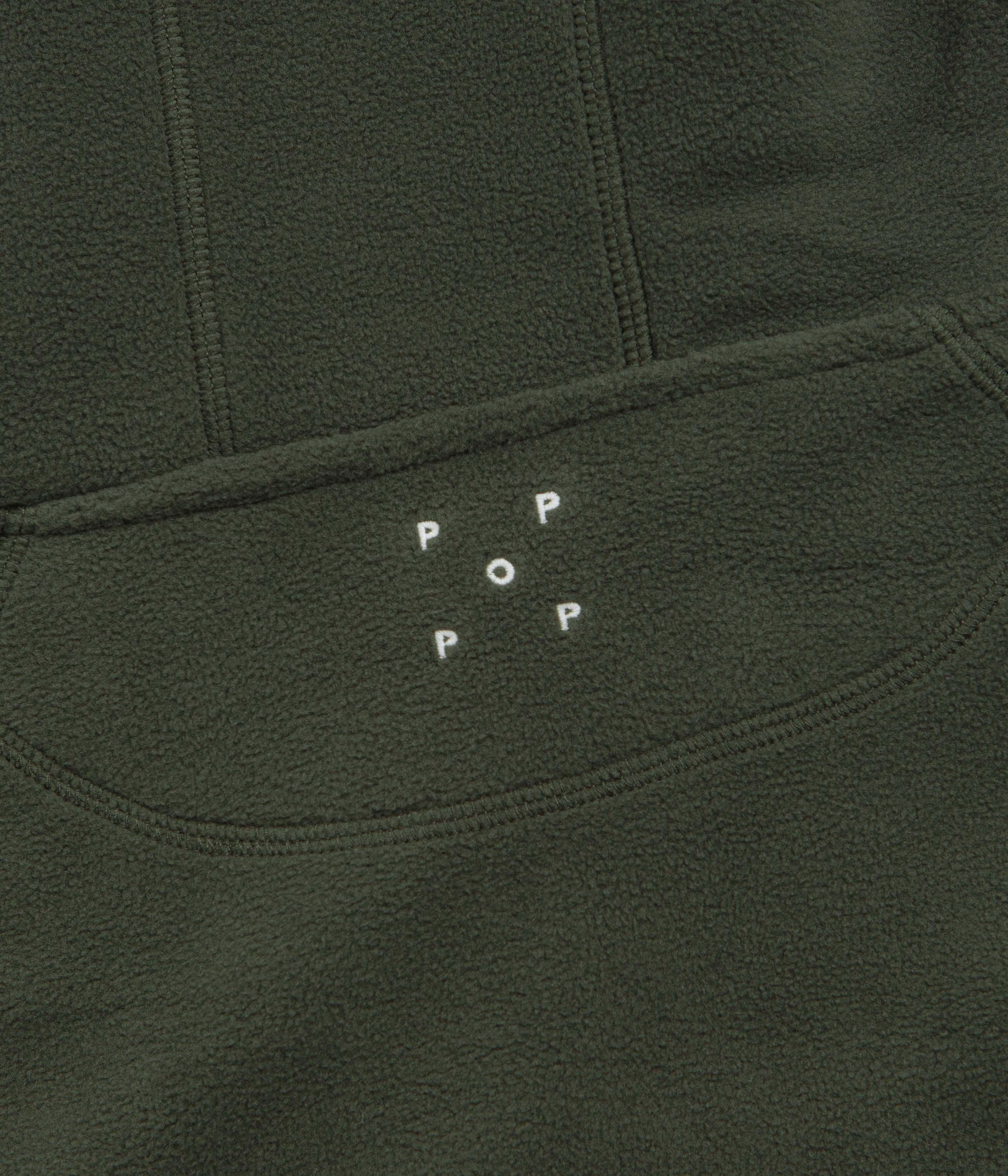 Pop Trading Company Arch Hoodie - Duffel Green Fishing wear