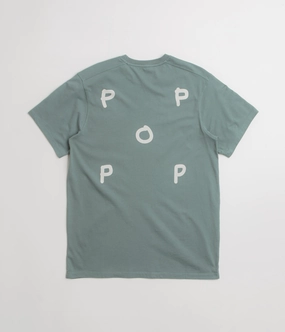 Pop Trading Company BYOBSS Logo T-Shirt - Stormy Sea Pre Shrunk Cotton