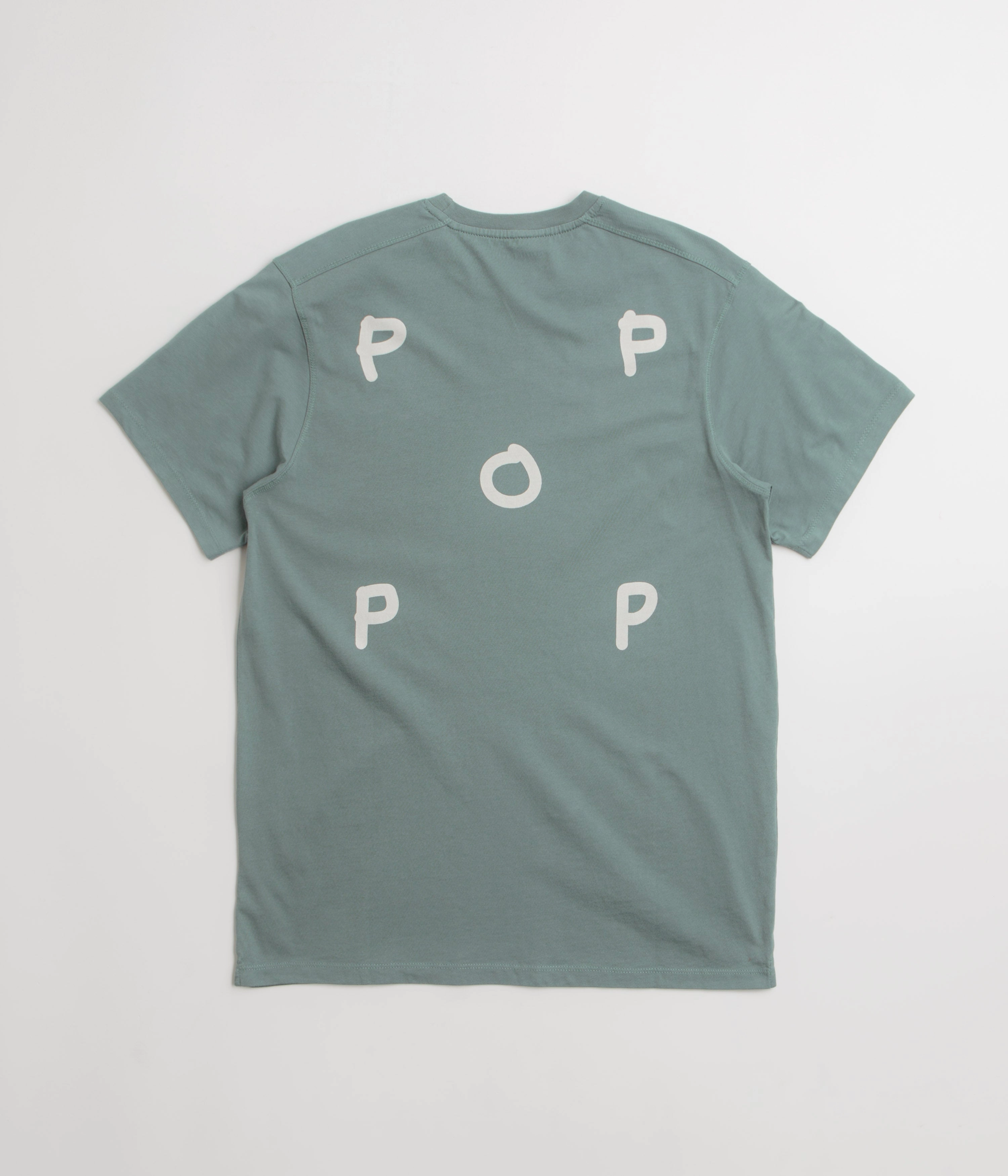 Pop Trading Company BYOBSS Logo T-Shirt - Stormy Sea Pre Shrunk Cotton