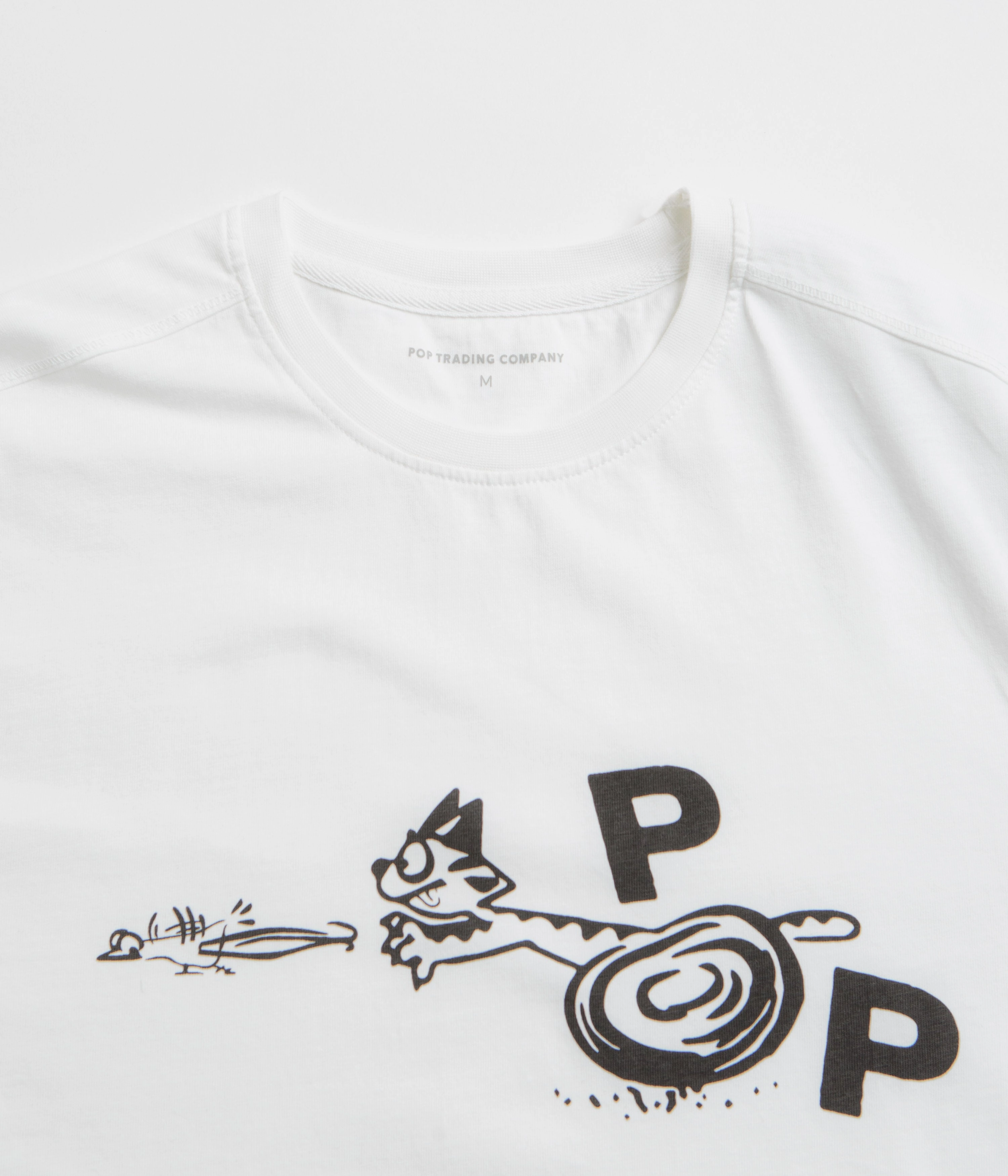 Pop Trading Company Catch T-Shirt - White EthicalProduction