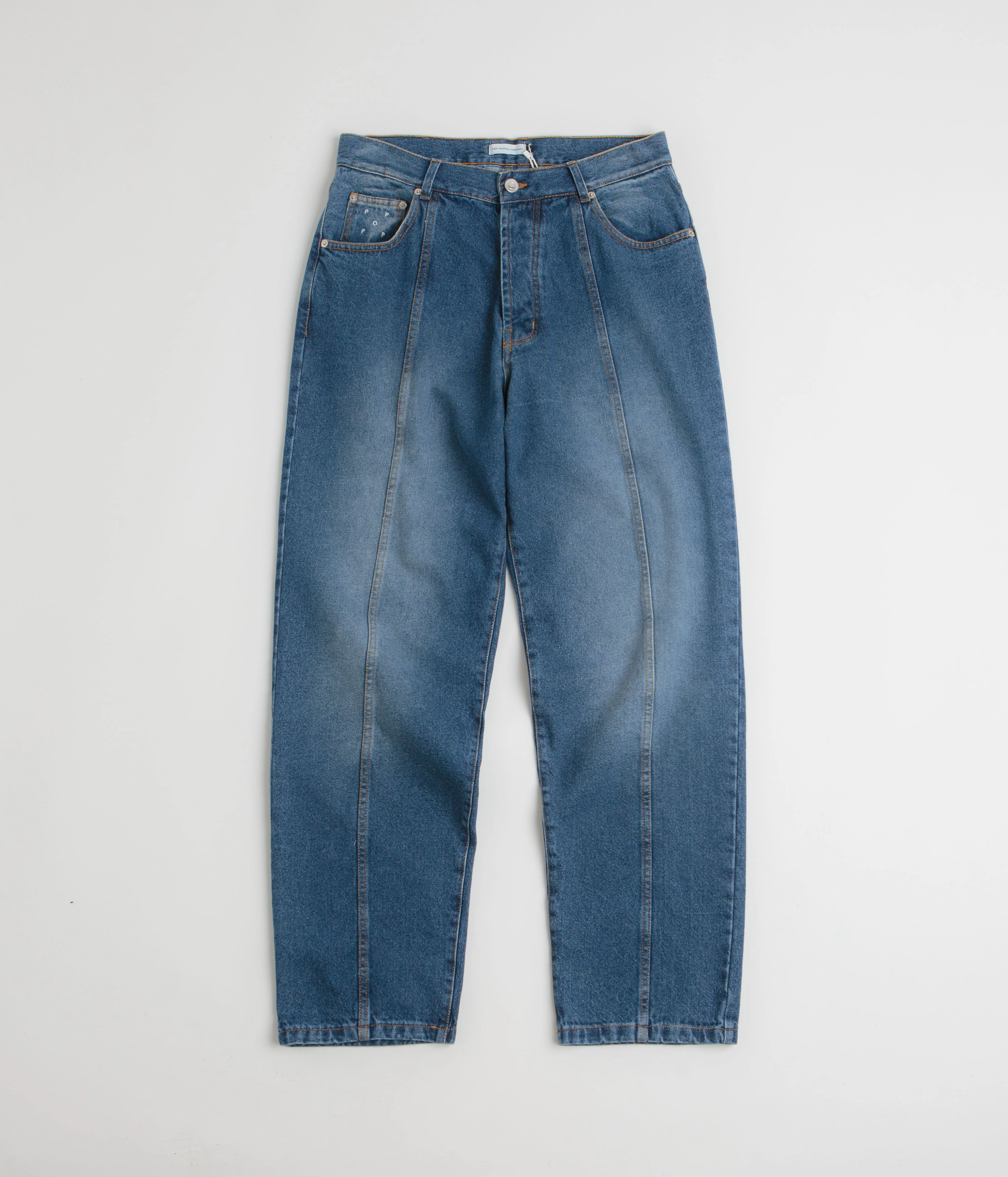Pop Trading Company DRS Denim Seam Pants - Washed Denim quick dry