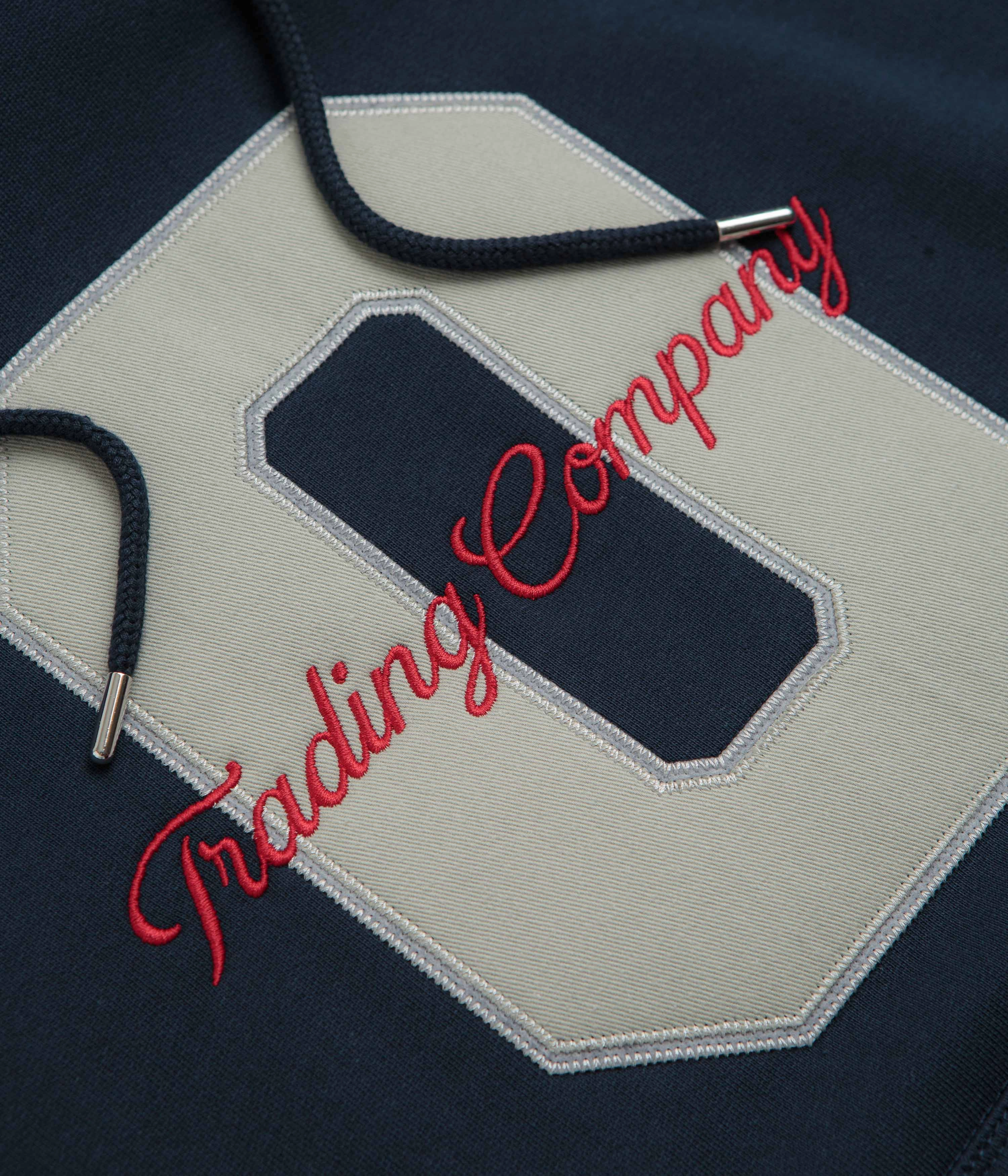 Runway Inspired Durable Reinforced Hood Pop Trading Company Football Hoodie - Navy