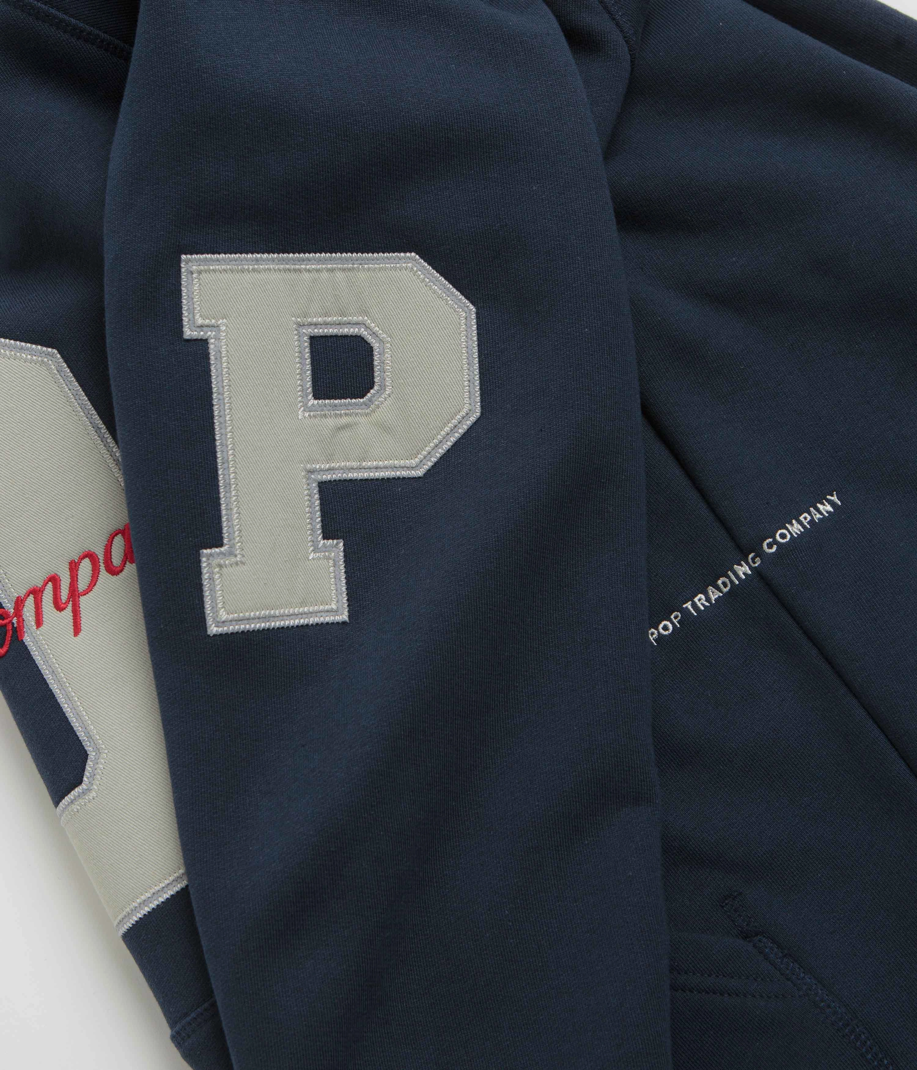 Street Spirit Recycled Material Pop Trading Company Football Hoodie - Navy