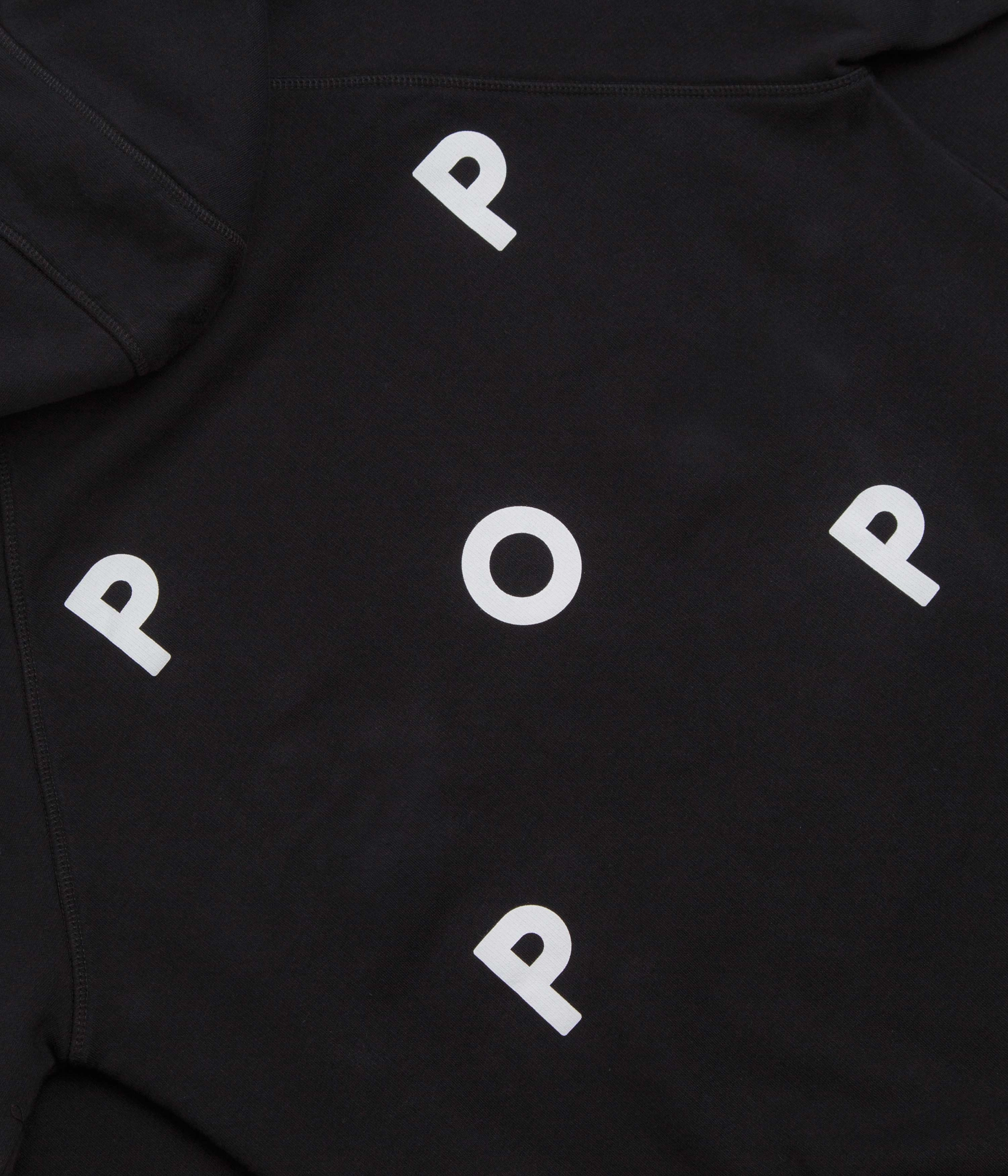 Travel Friendly Pop Trading Company Logo Hoodie - Black / White