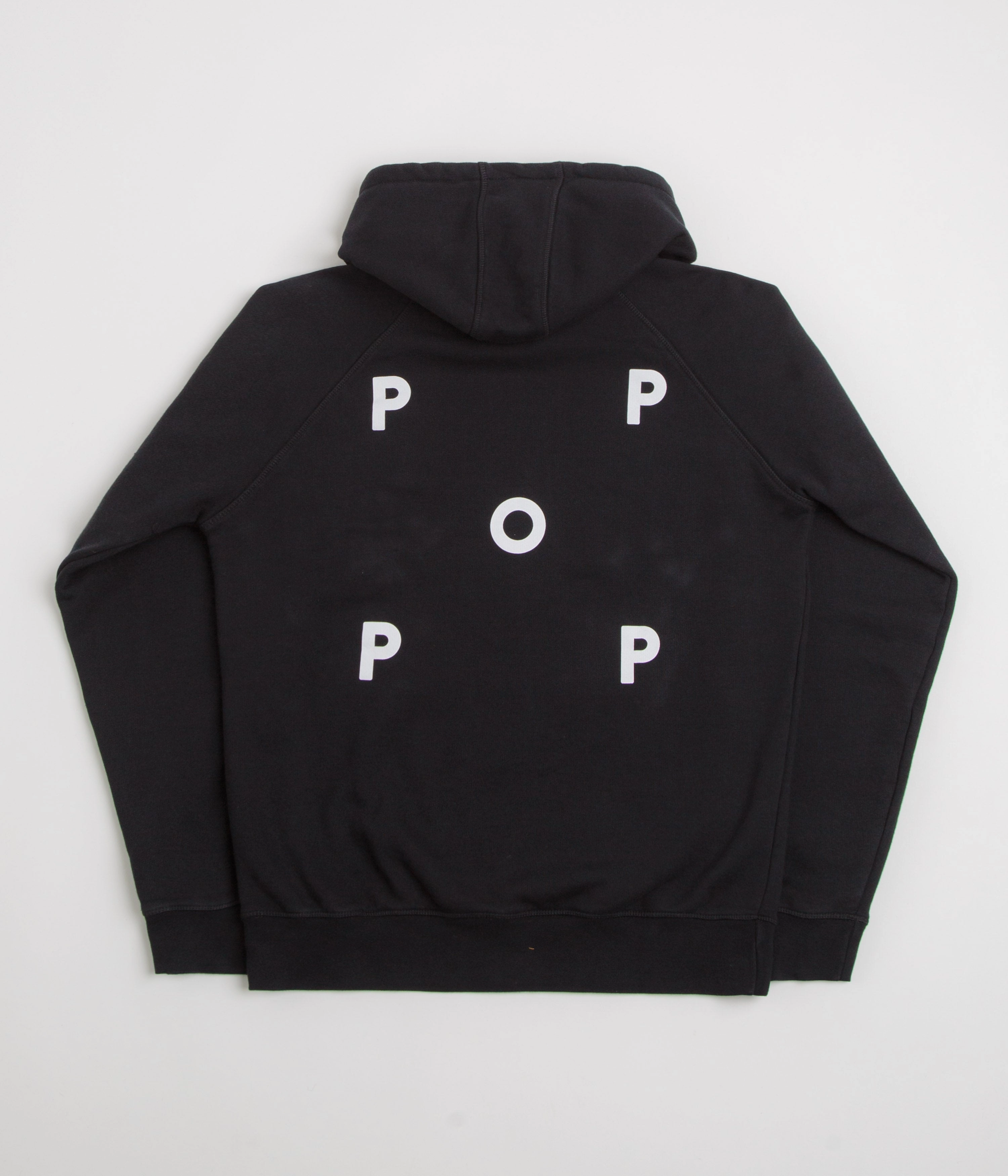 Pop Trading Company Logo Hoodie - Black / White Lifestyle Mode Sugar glider like