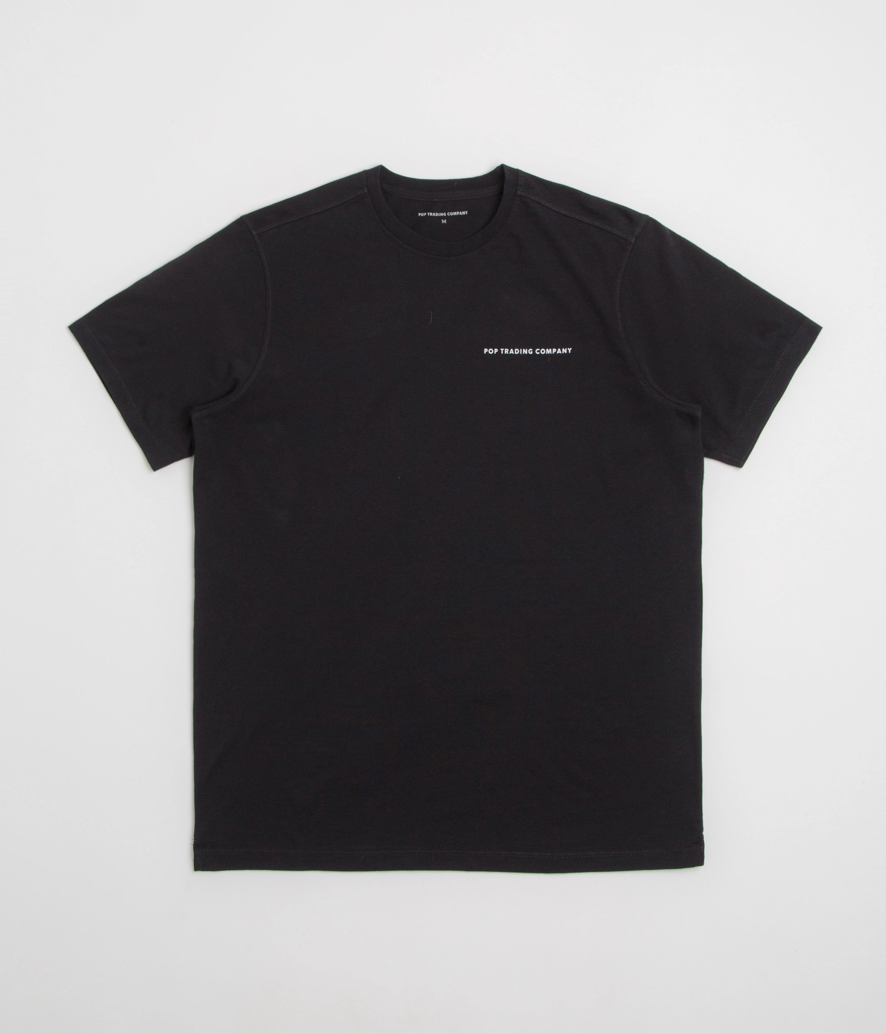 Wrinkle-Free NoSideSeam Pop Trading Company Logo T-Shirt - Black / White