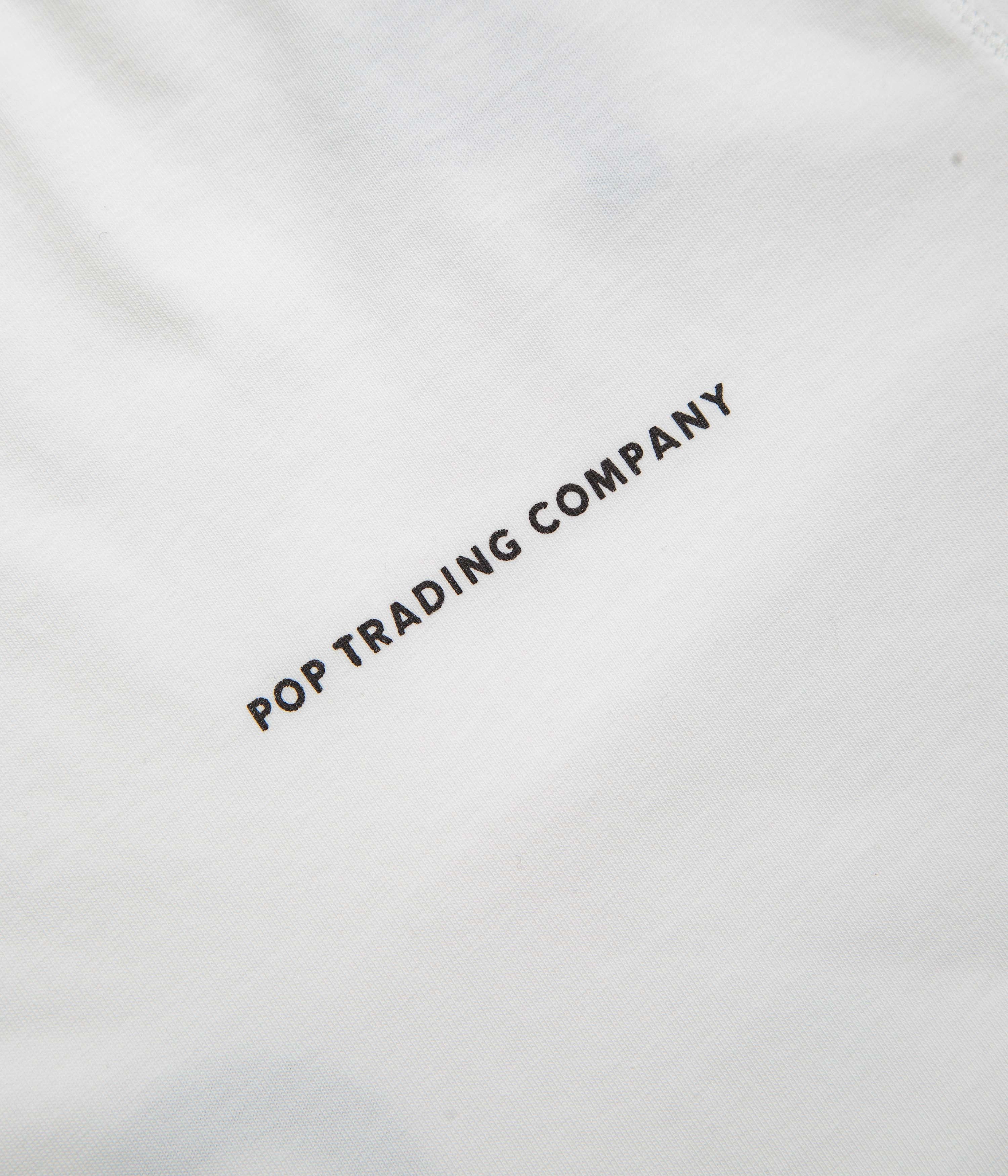 Pop Trading Company Logo T-Shirt - White / Black easy to pair Outdoor Style Trend